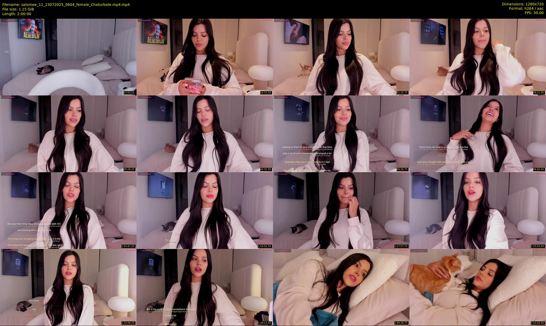 salomee_11 — 120 minute Chaturbate female cam show recording, 720p, Jul 23, 2025