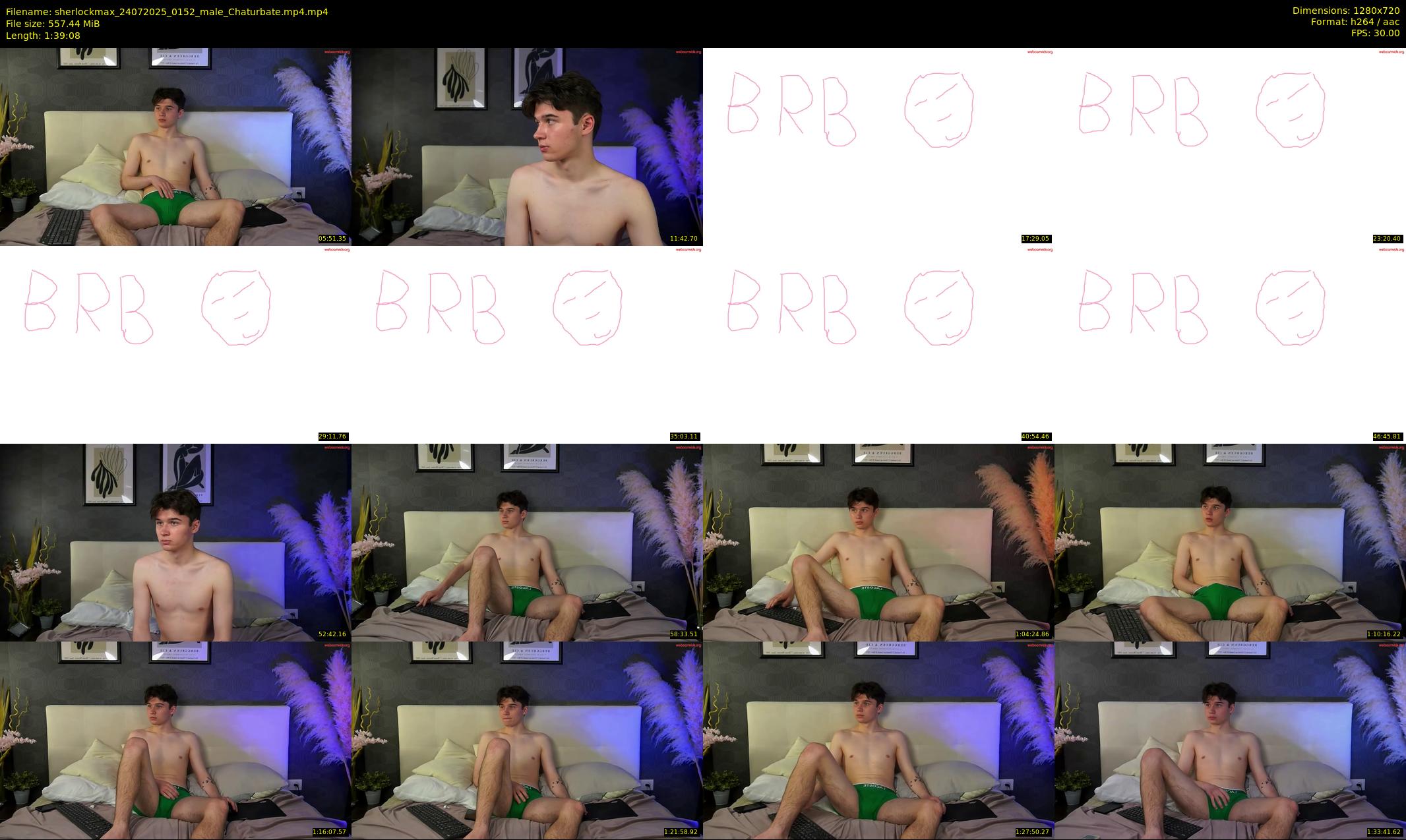 sherlockmax — 100 minute Chaturbate male cam show recording, 720p, Jul 24, 2025