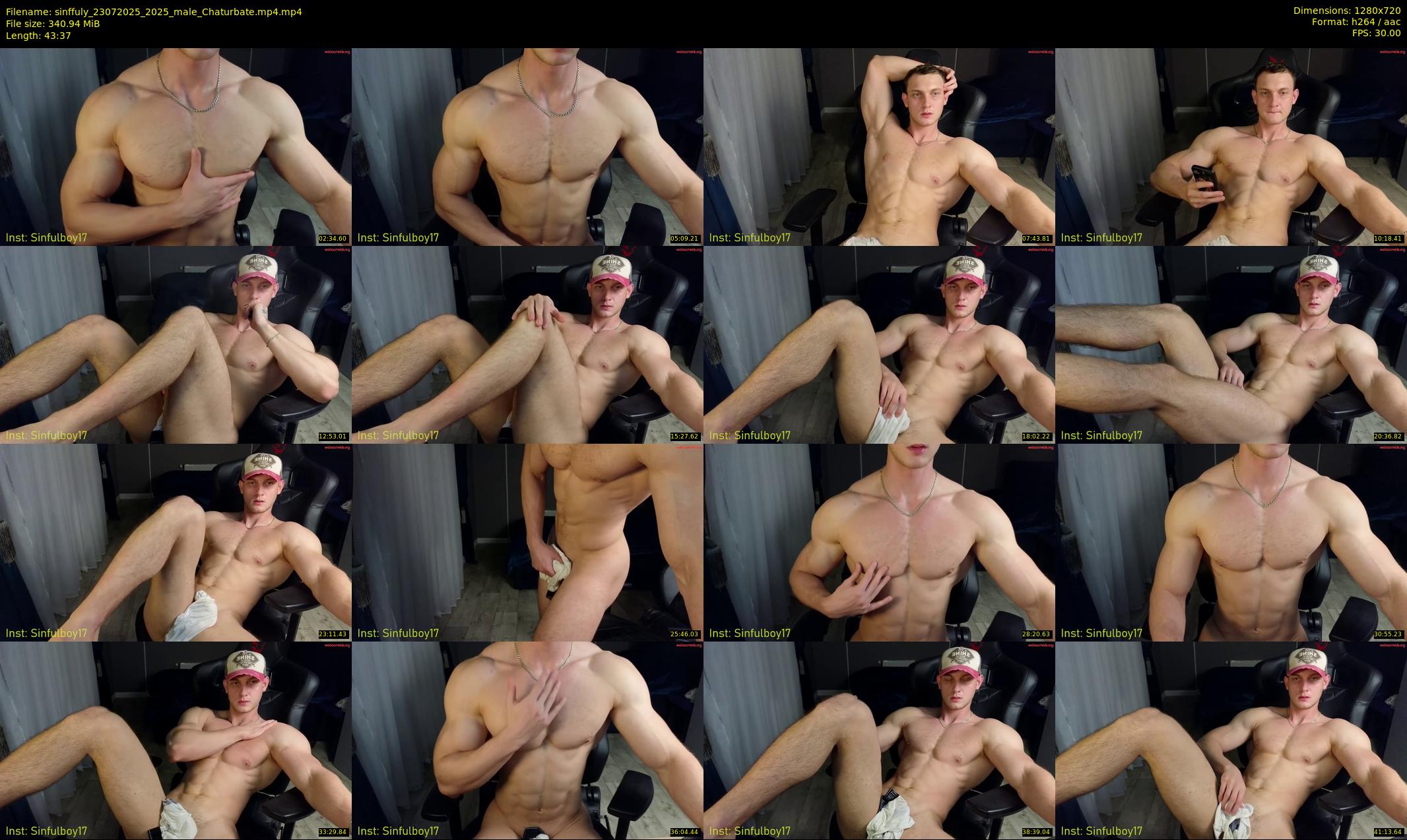 sinffuly — 44 minute Chaturbate male cam show recording, 720p, Jul 23, 2025
