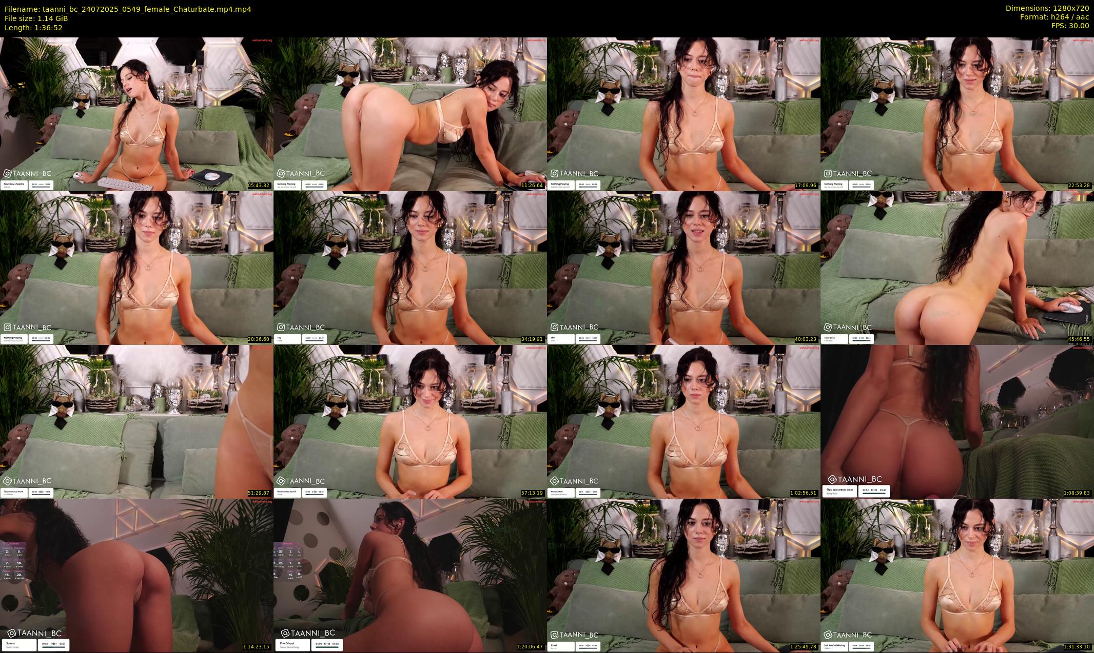 taanni_bc — 97 minute Chaturbate female cam show recording, 720p, Jul 24, 2025