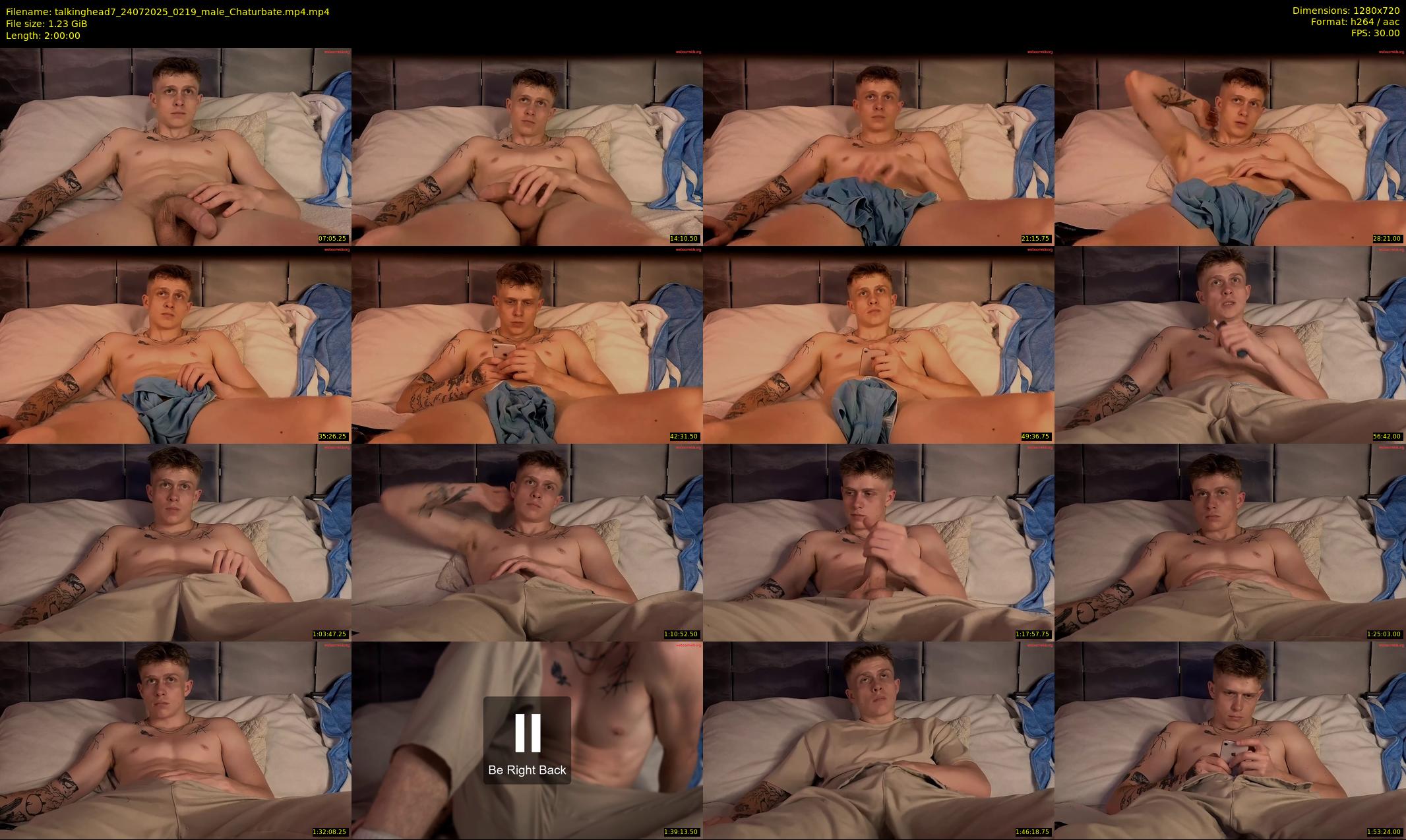 talkinghead7 — 120 minute Chaturbate male cam show recording, 720p, Jul 24, 2025