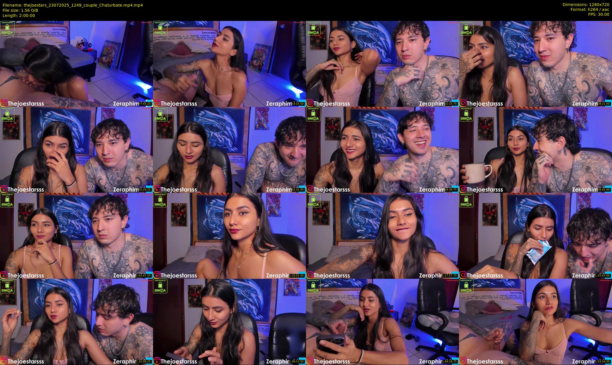 thejoestars — 120 minute Chaturbate couple cam show recording, 720p, Jul 23, 2025