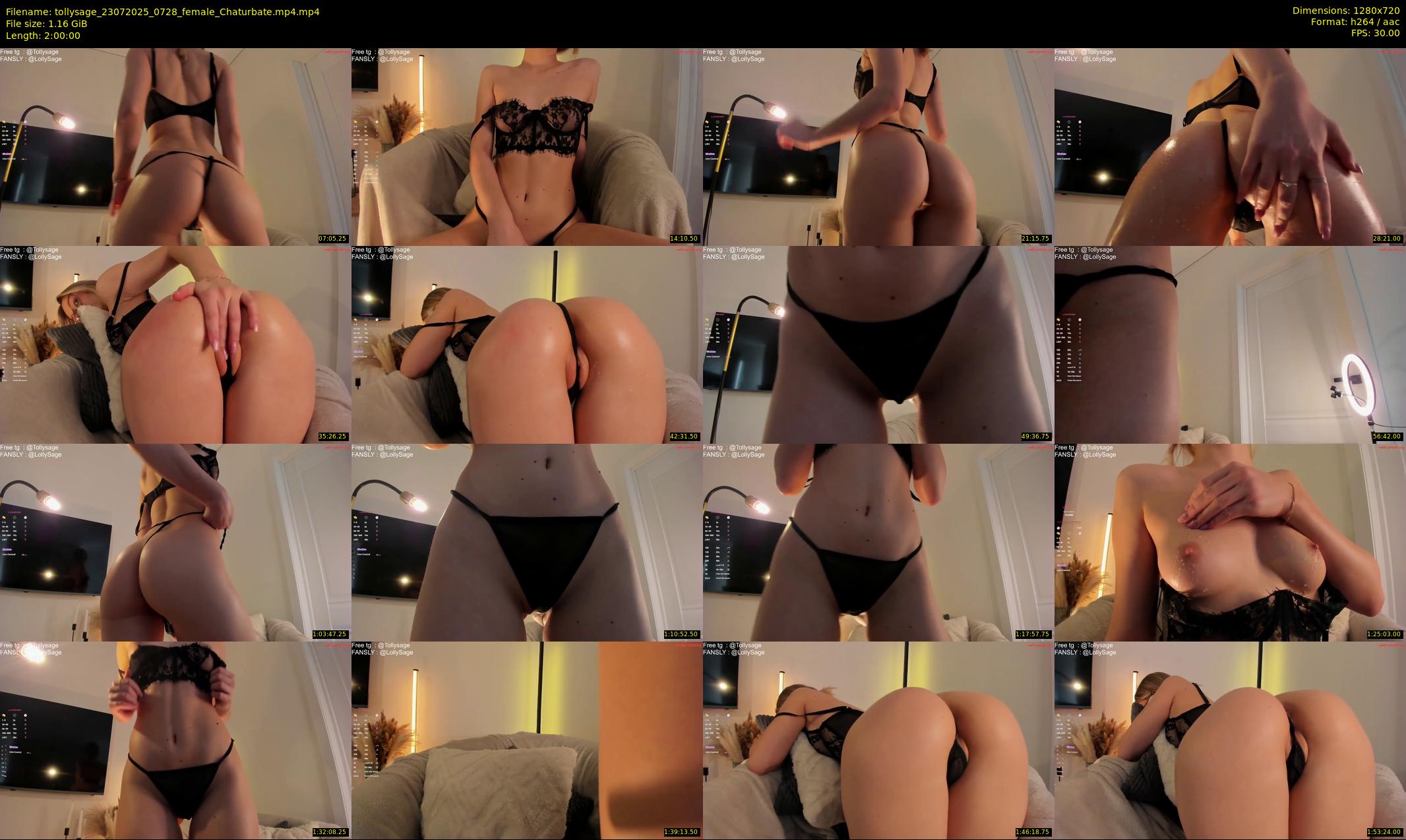 tollysage — 120 minute Chaturbate female cam show recording, 720p, Jul 23, 2025