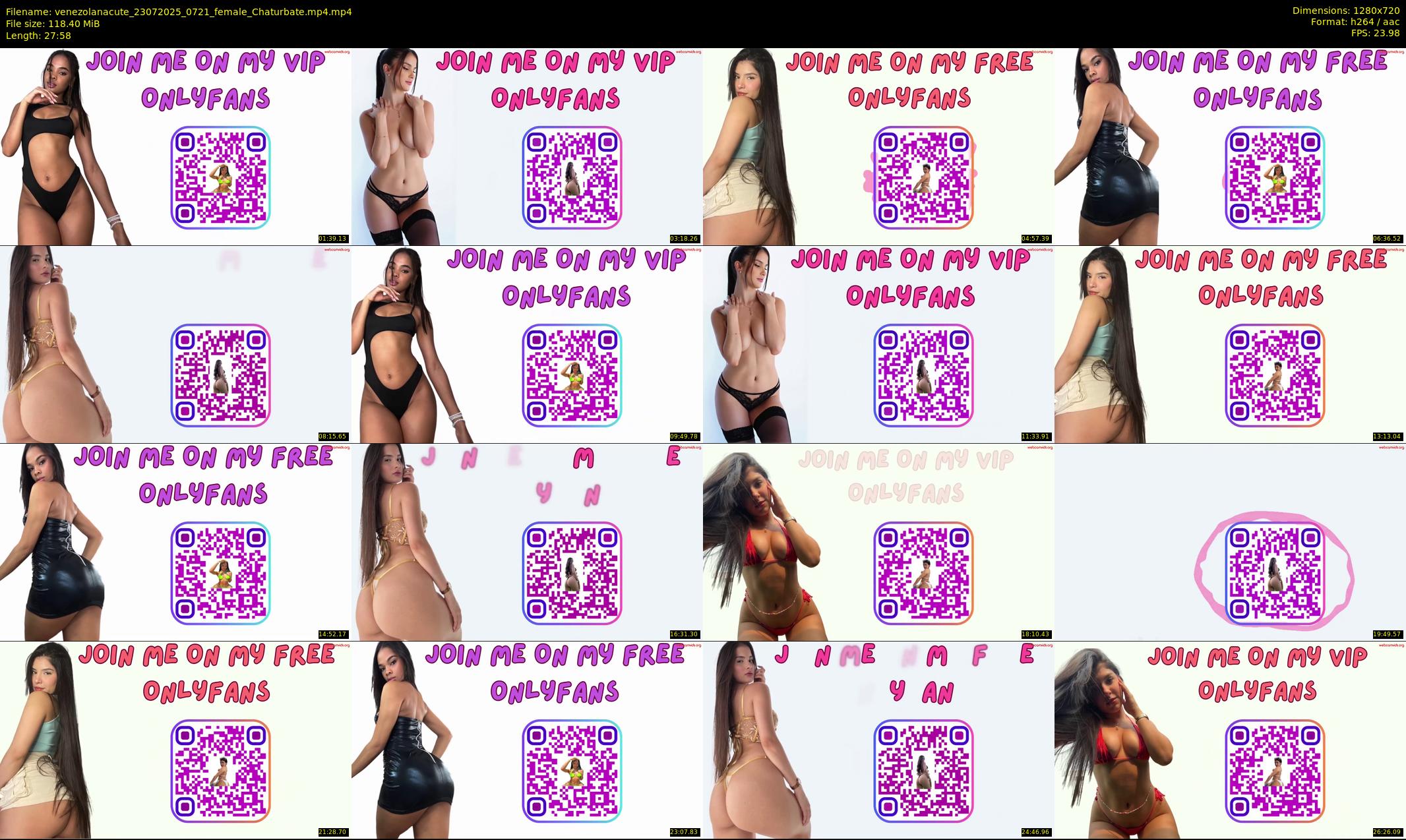 venezolanacute — 28 minute Chaturbate female cam show recording, 720p, Jul 23, 2025