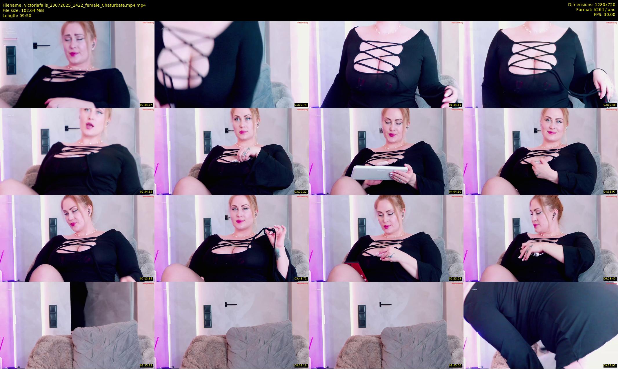 victoriafalls — 10 minute Chaturbate female cam show recording, 720p, Jul 23, 2025