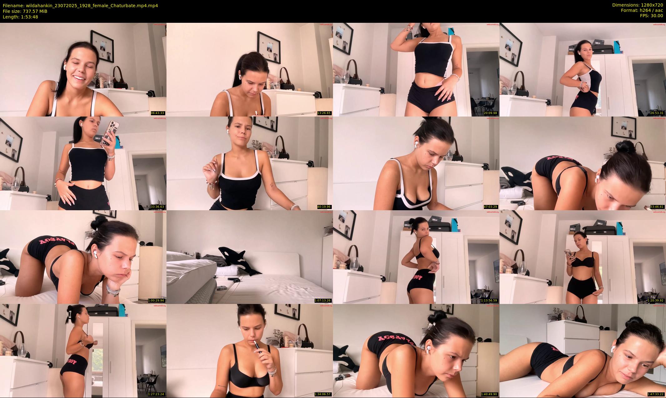 wildahankin — 114 minute Chaturbate female cam show recording, 720p, Jul 23, 2025