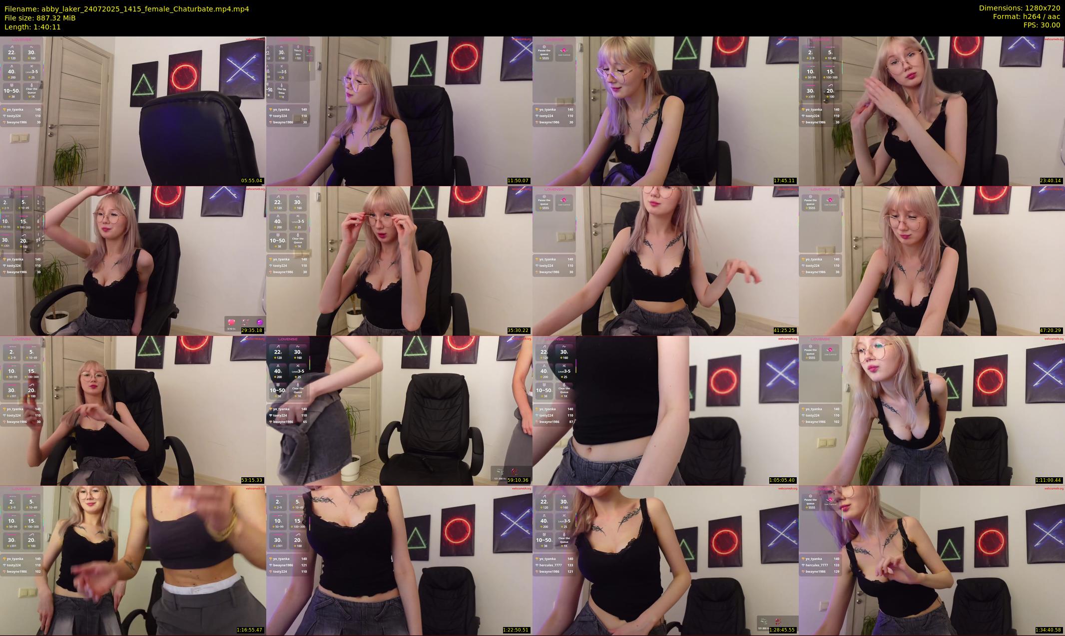 abby_laker — 101 minute Chaturbate female cam show recording, 720p, Jul 24, 2025