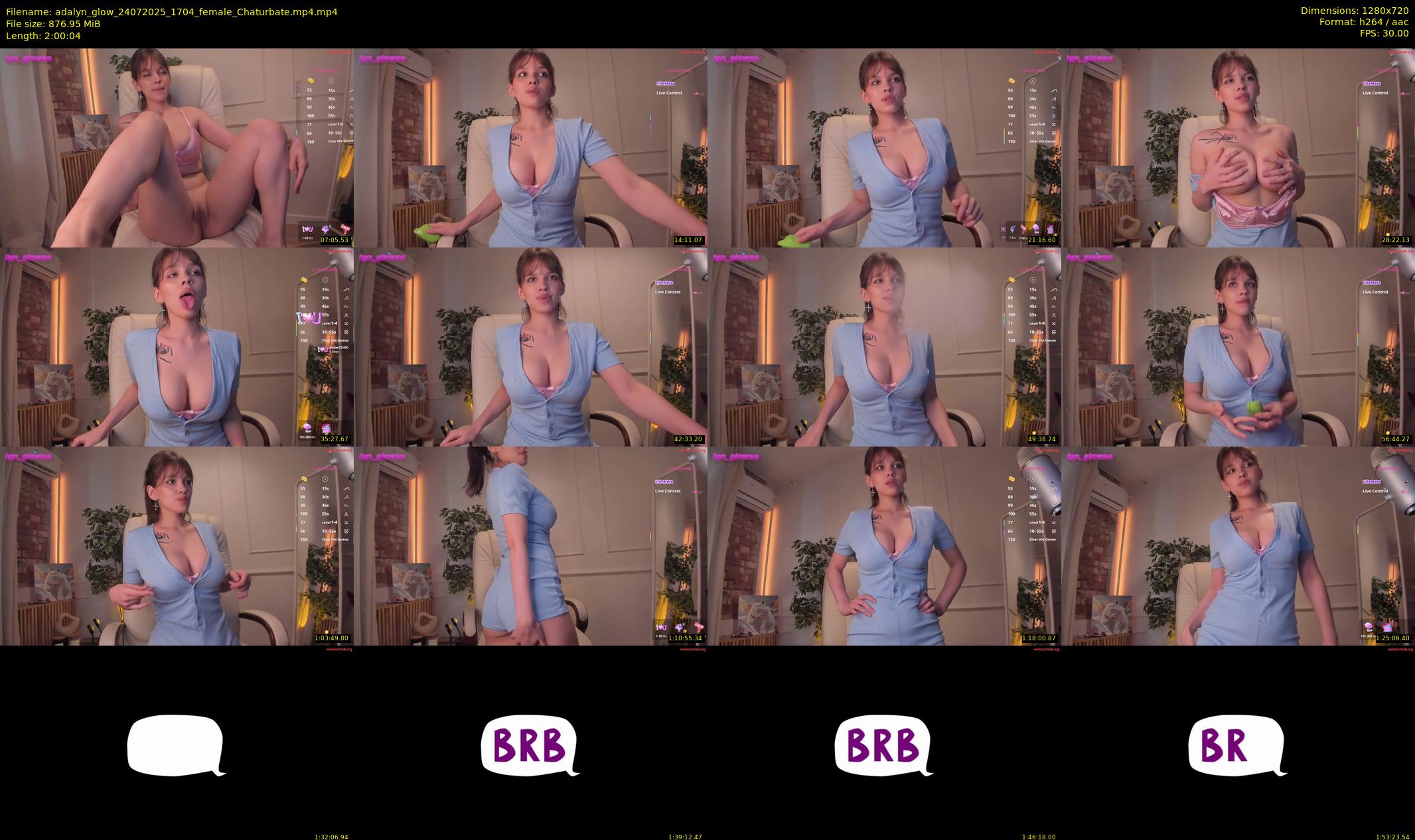 adalyn_glow — 121 minute Chaturbate female cam show recording, 720p, Jul 24, 2025