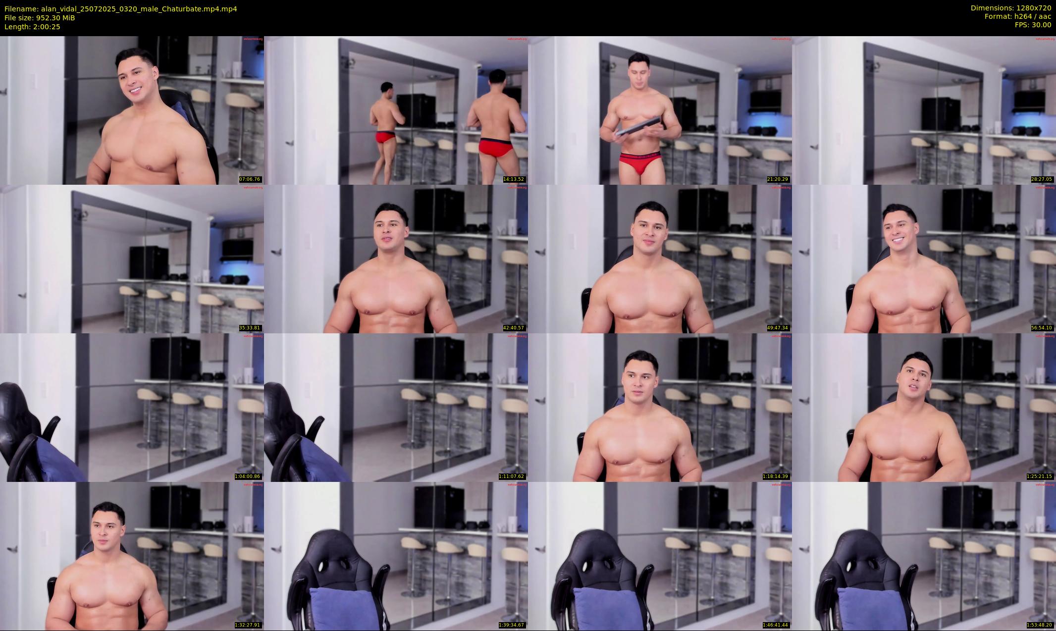 alan_vidal — 121 minute Chaturbate male cam show recording, 720p, Jul 25, 2025