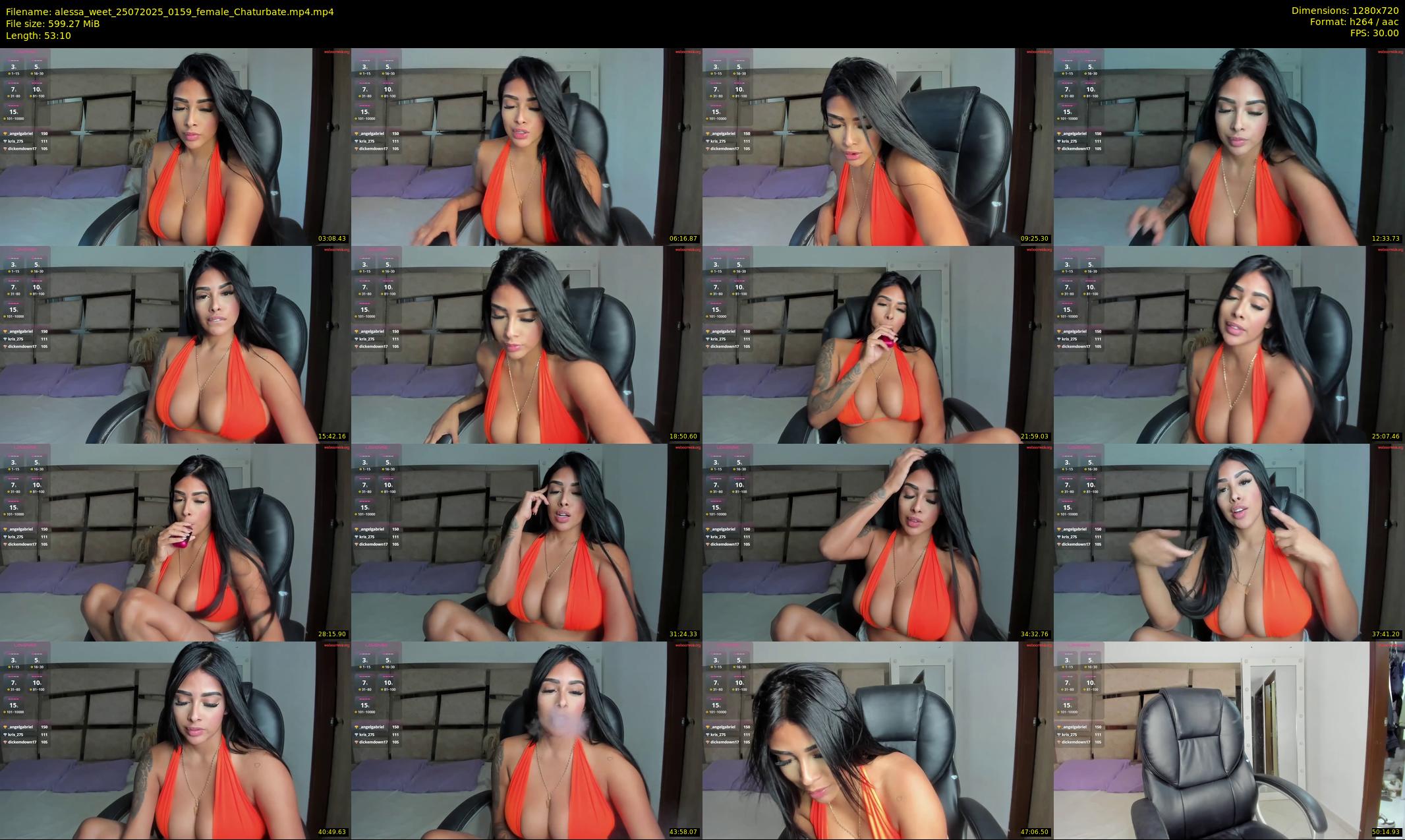 alessa_weet — 54 minute Chaturbate female cam show recording, 720p, Jul 25, 2025
