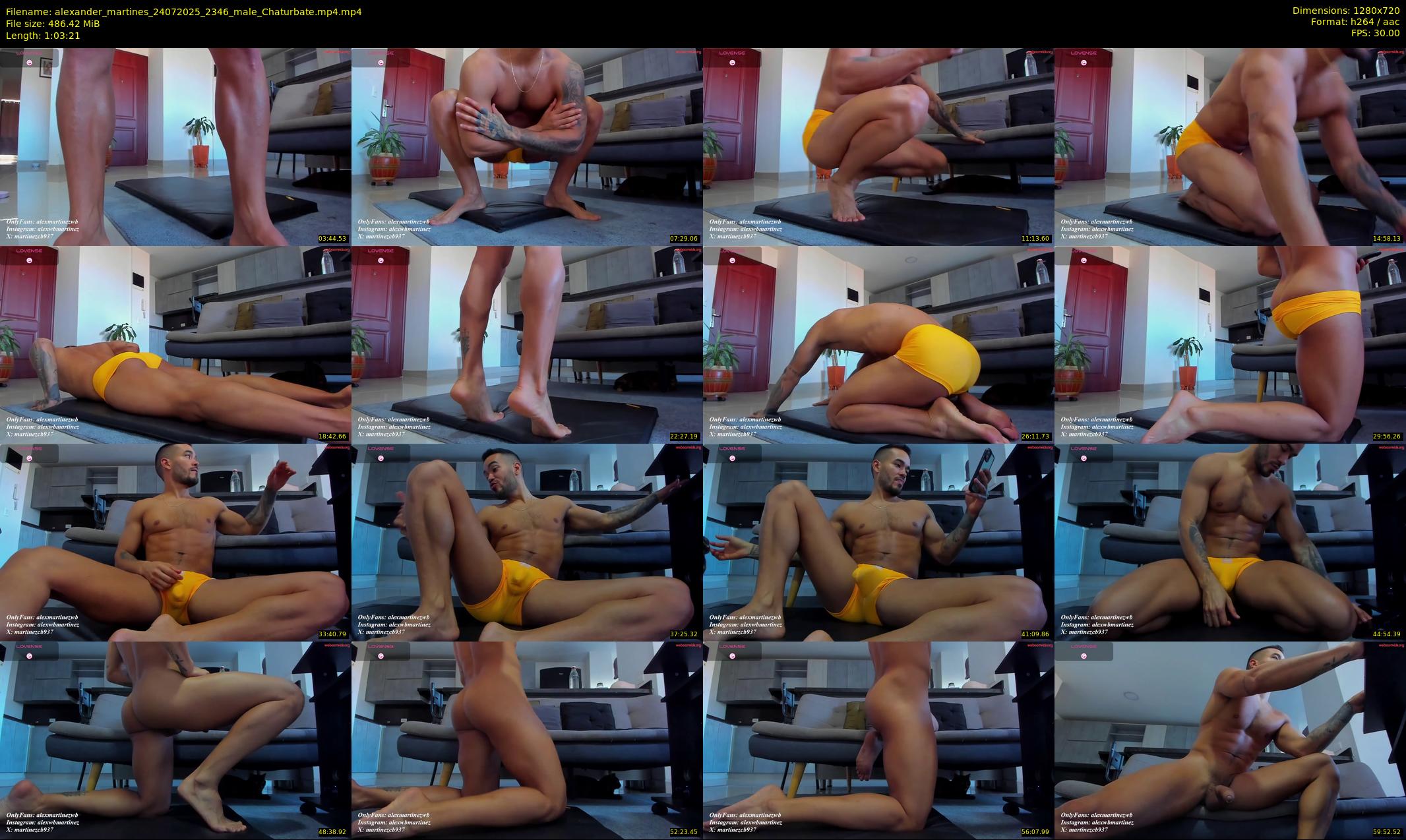 alexander_martines — 64 minute Chaturbate male cam show recording, 720p, Jul 24, 2025