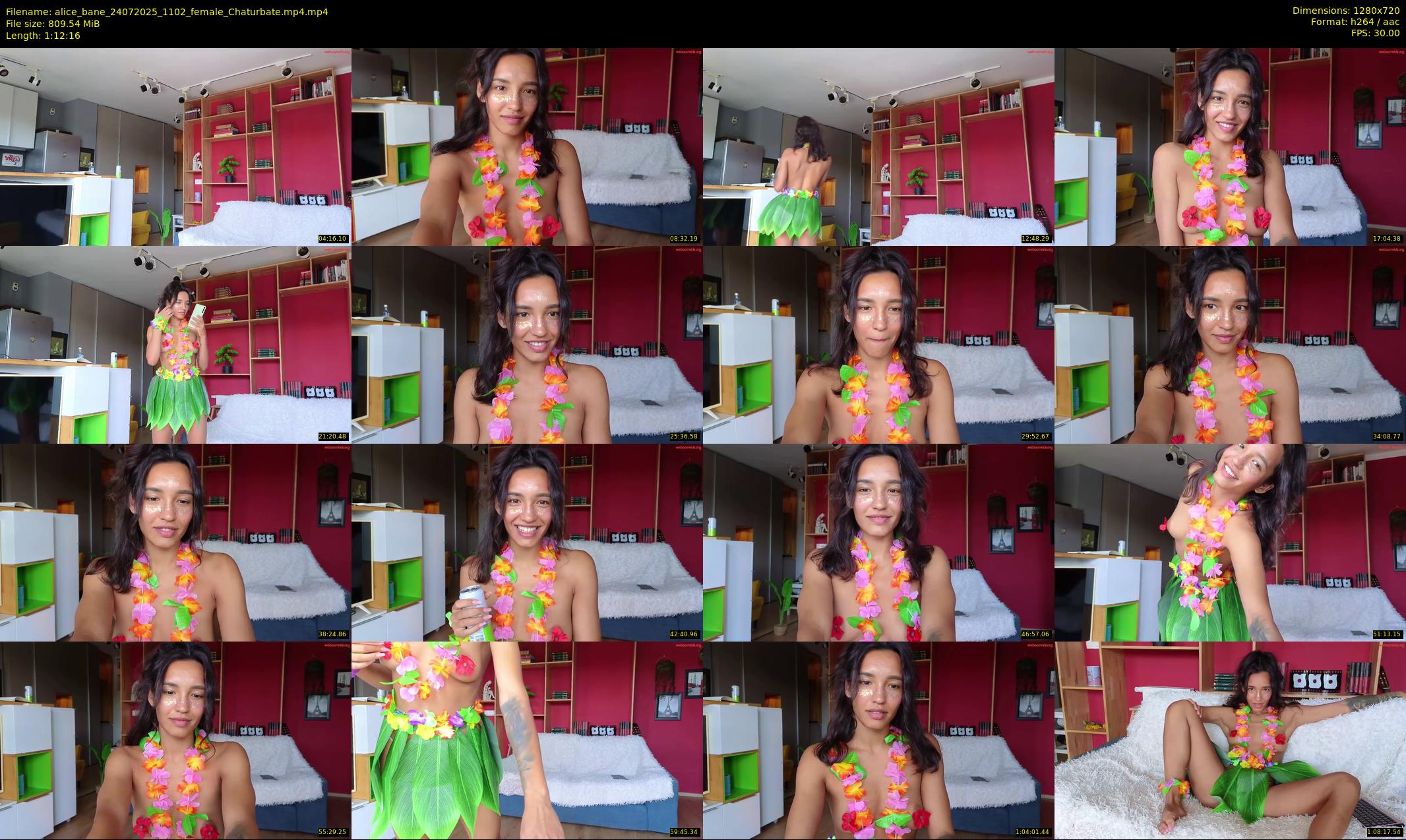 alice_bane — 73 minute Chaturbate female cam show recording, 720p, Jul 24, 2025