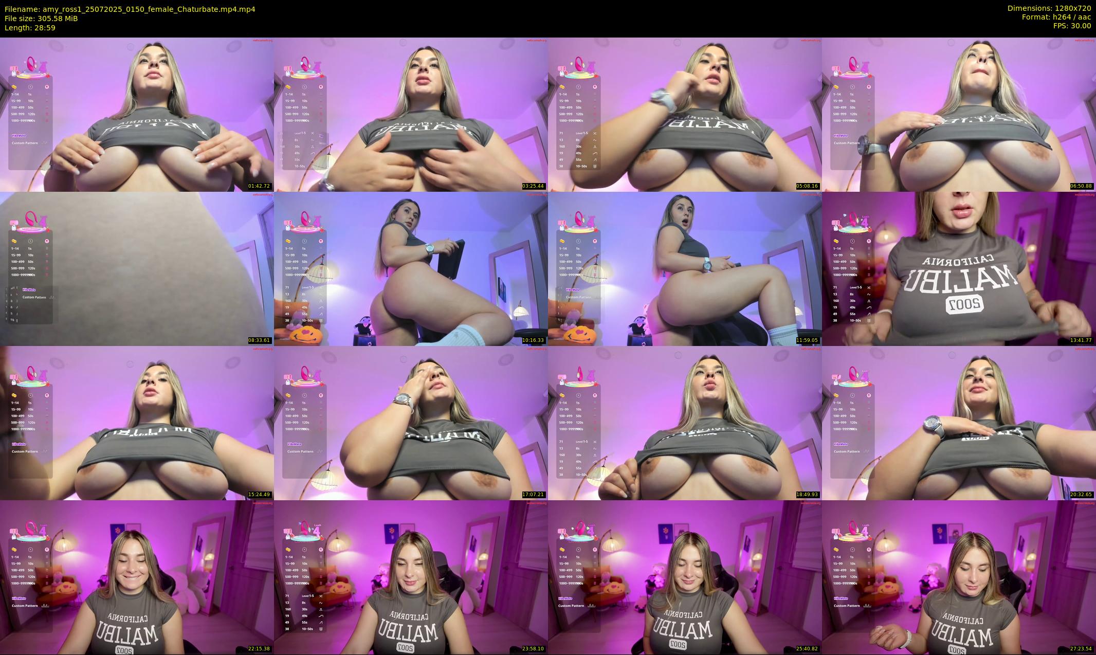 amy_ross1 — 29 minute Chaturbate female cam show recording, 720p, Jul 25, 2025