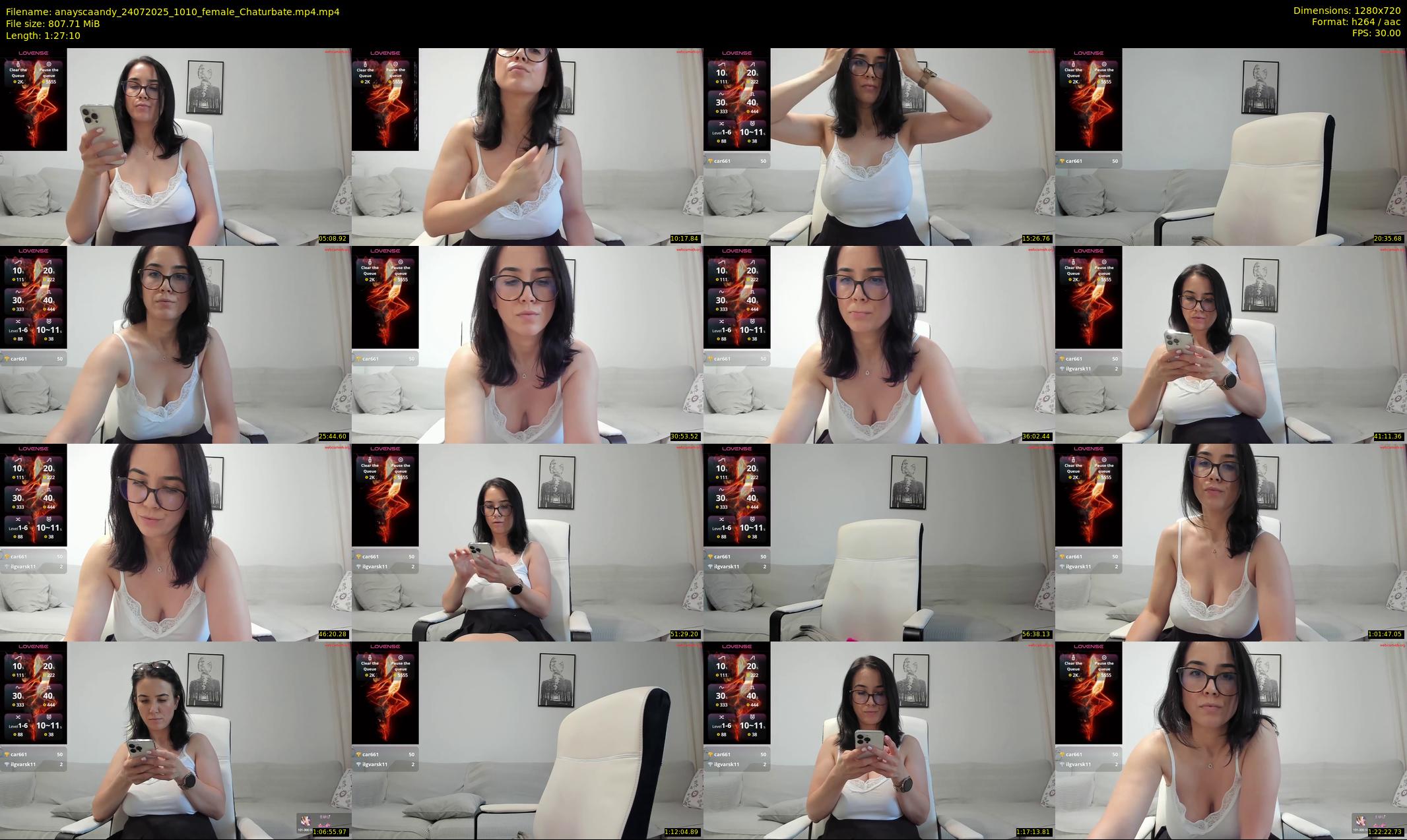 anayscaandy — 88 minute Chaturbate female cam show recording, 720p, Jul 24, 2025