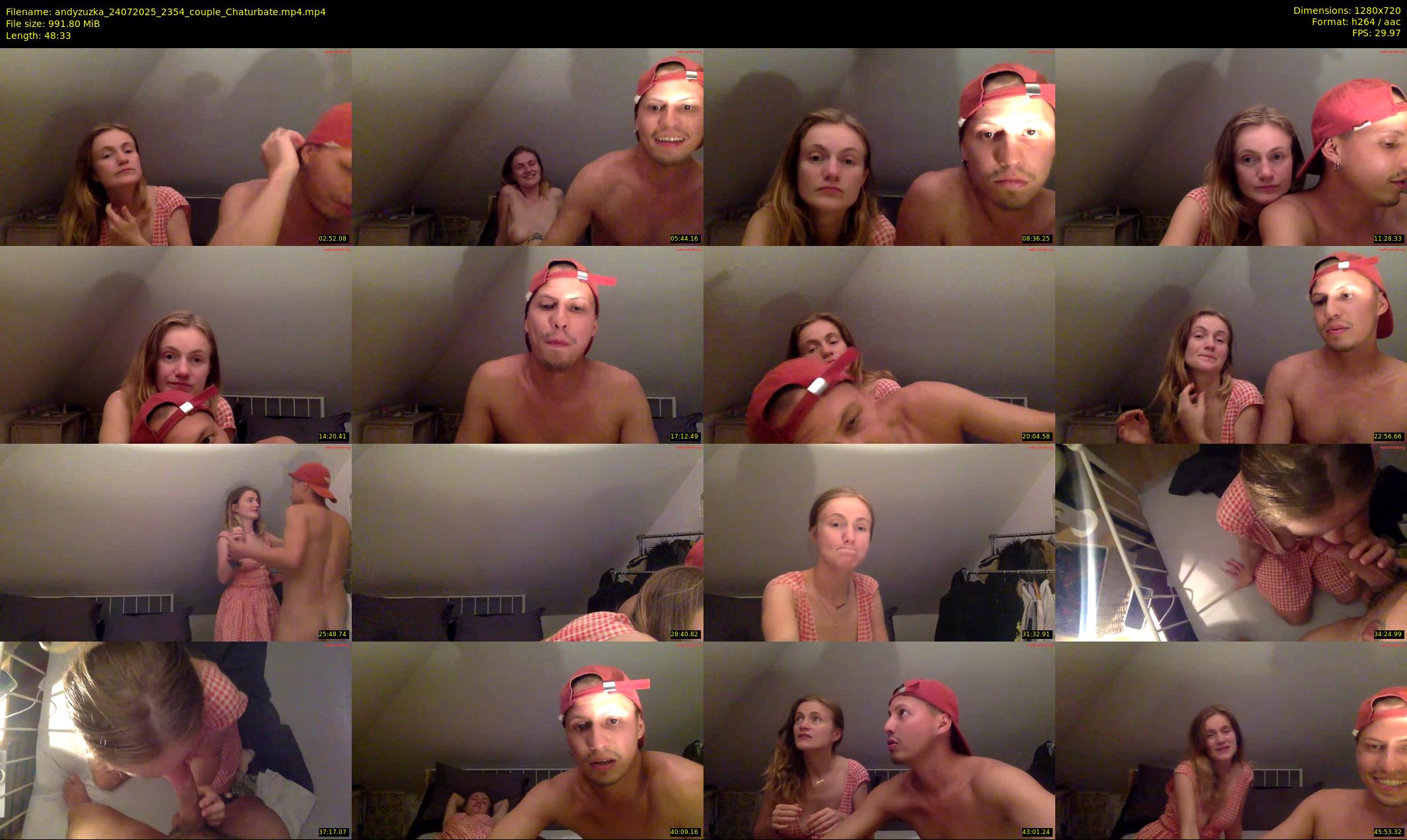 andyzuzka — 49 minute Chaturbate couple cam show recording, 720p, Jul 24, 2025