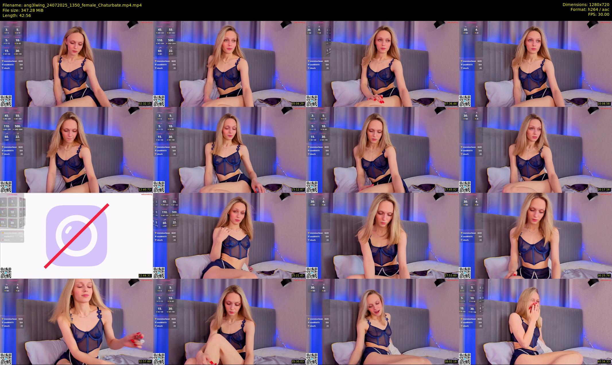 ang3lwing — 43 minute Chaturbate female cam show recording, 720p, Jul 24, 2025