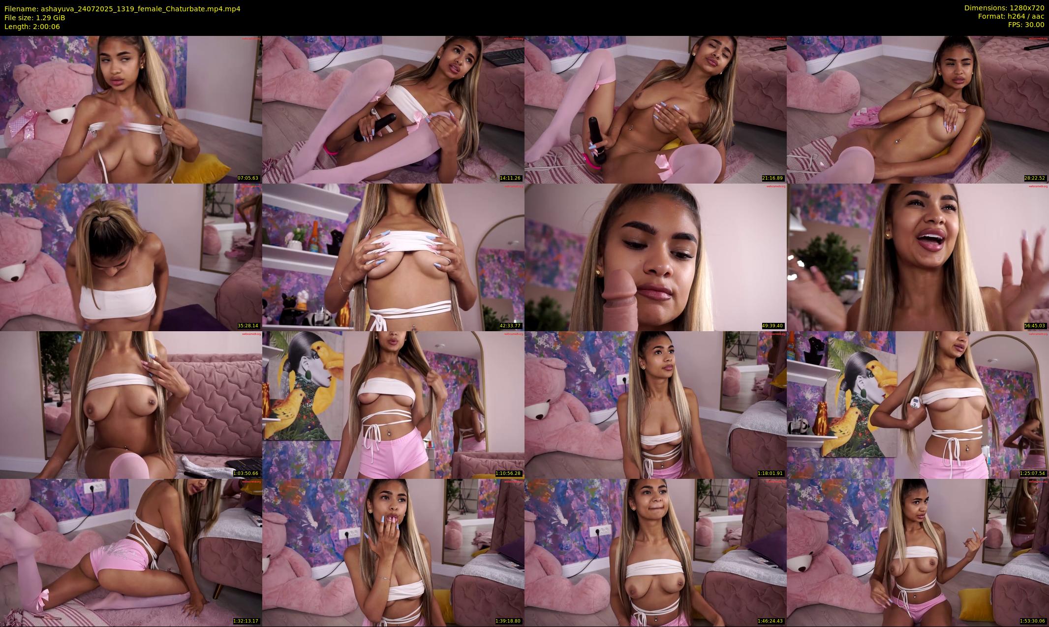 ashayuva — 121 minute Chaturbate female cam show recording, 720p, Jul 24, 2025