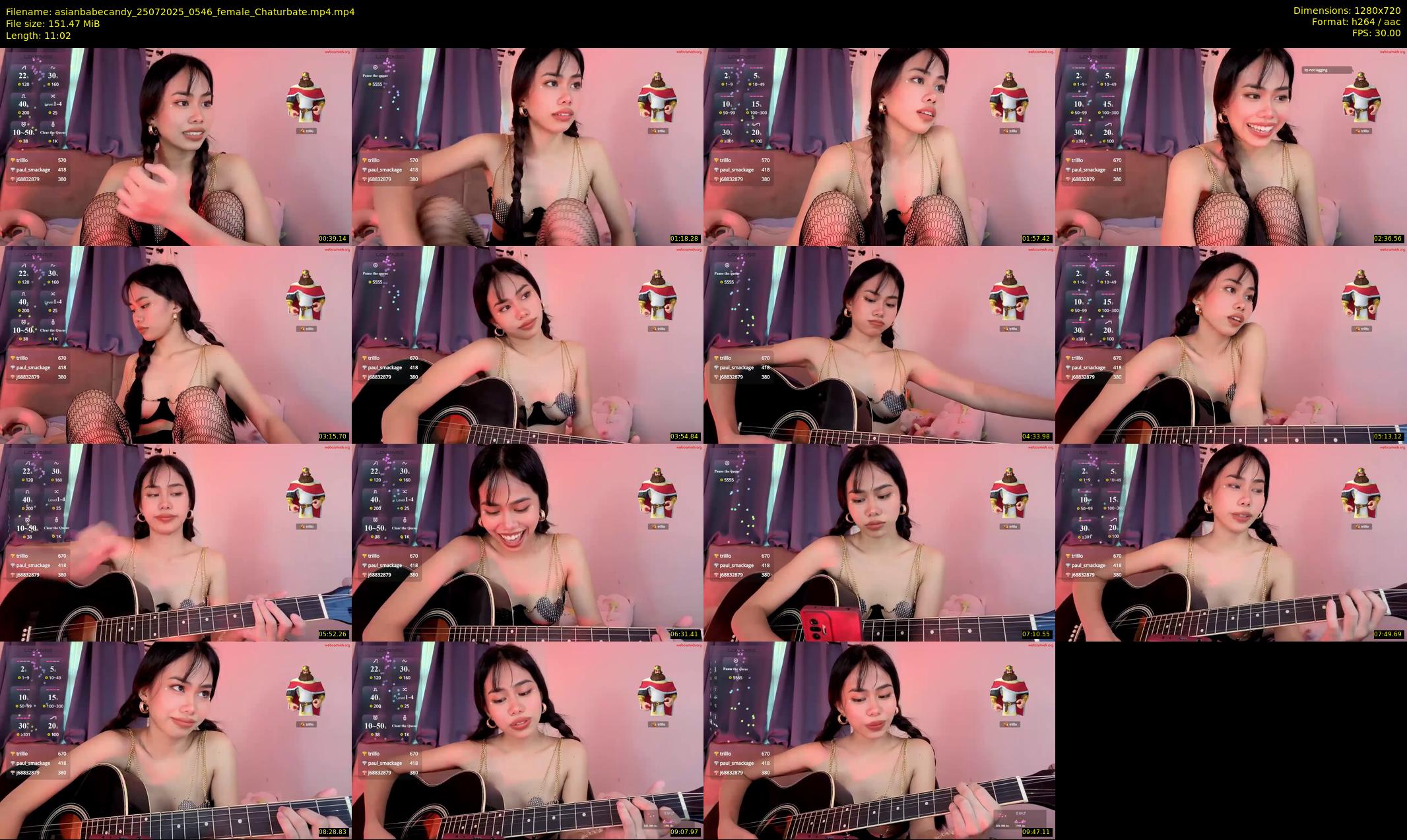 asianbabecandy — 12 minute Chaturbate female cam show recording, 720p, Jul 25, 2025