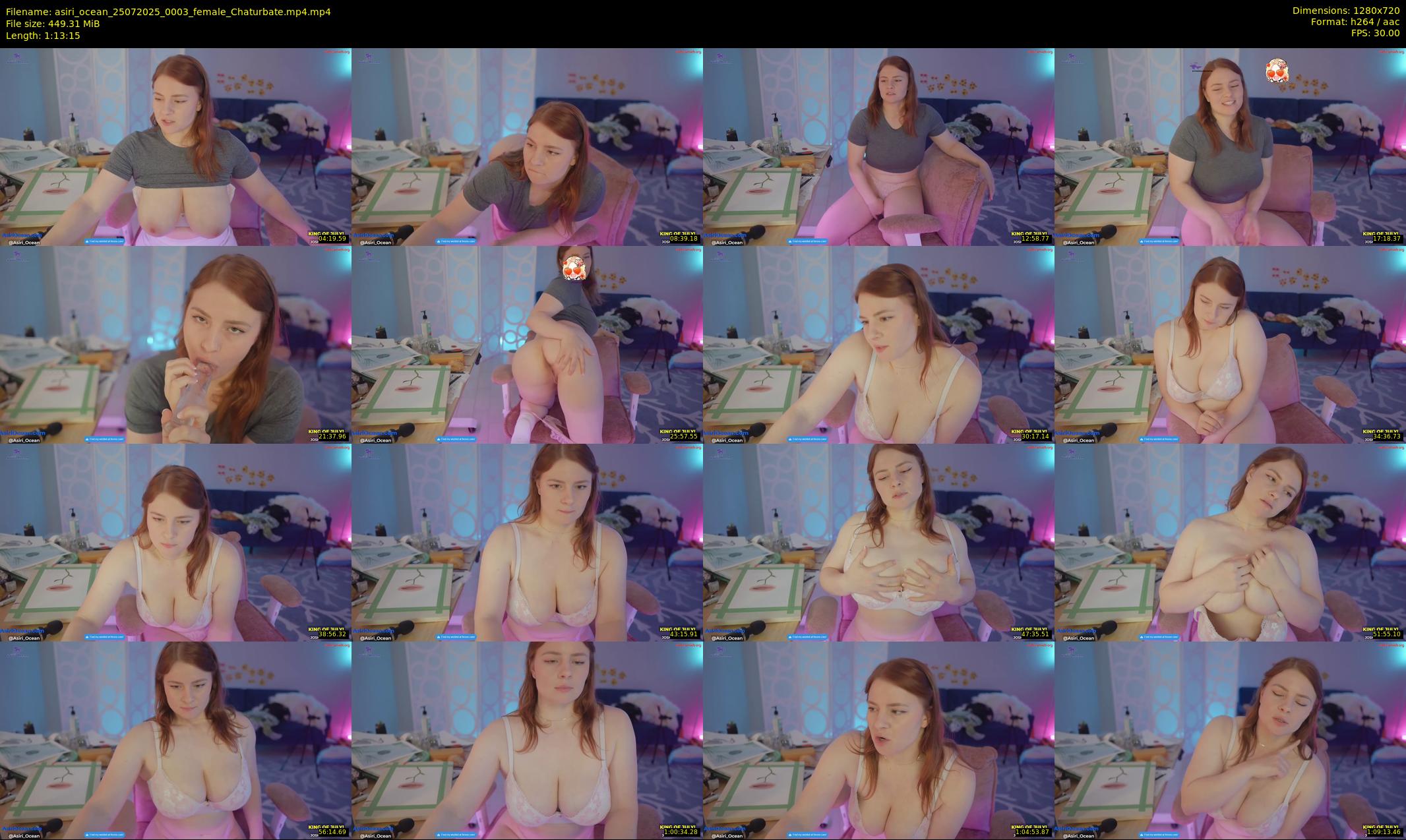 asiri_ocean — 74 minute Chaturbate female cam show recording, 720p, Jul 25, 2025