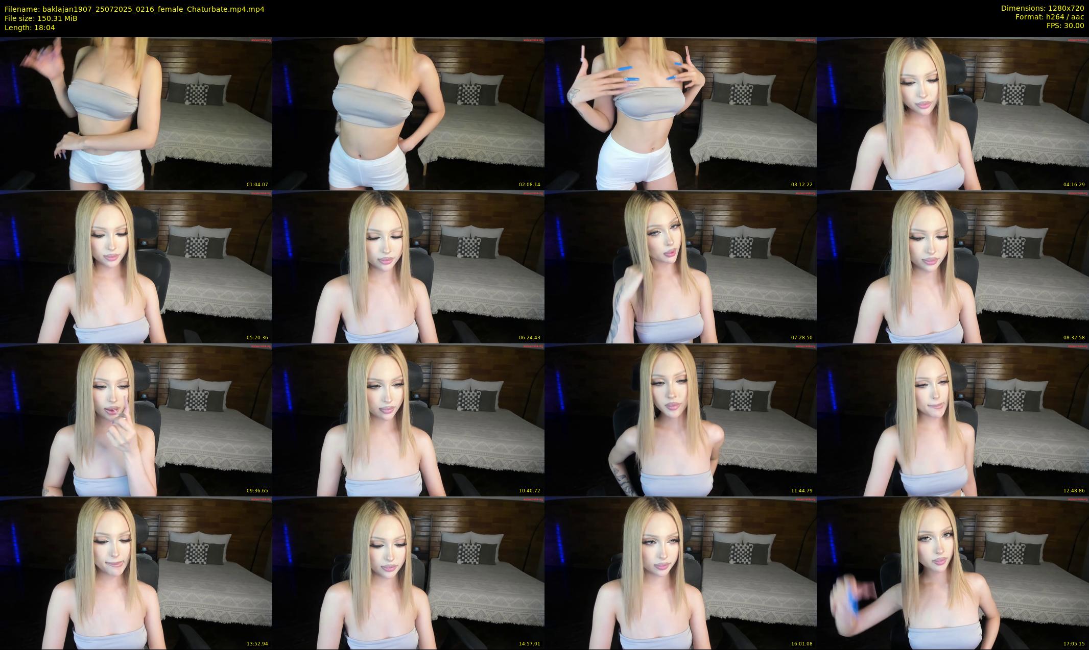 baklajan1907 — 19 minute Chaturbate female cam show recording, 720p, Jul 25, 2025