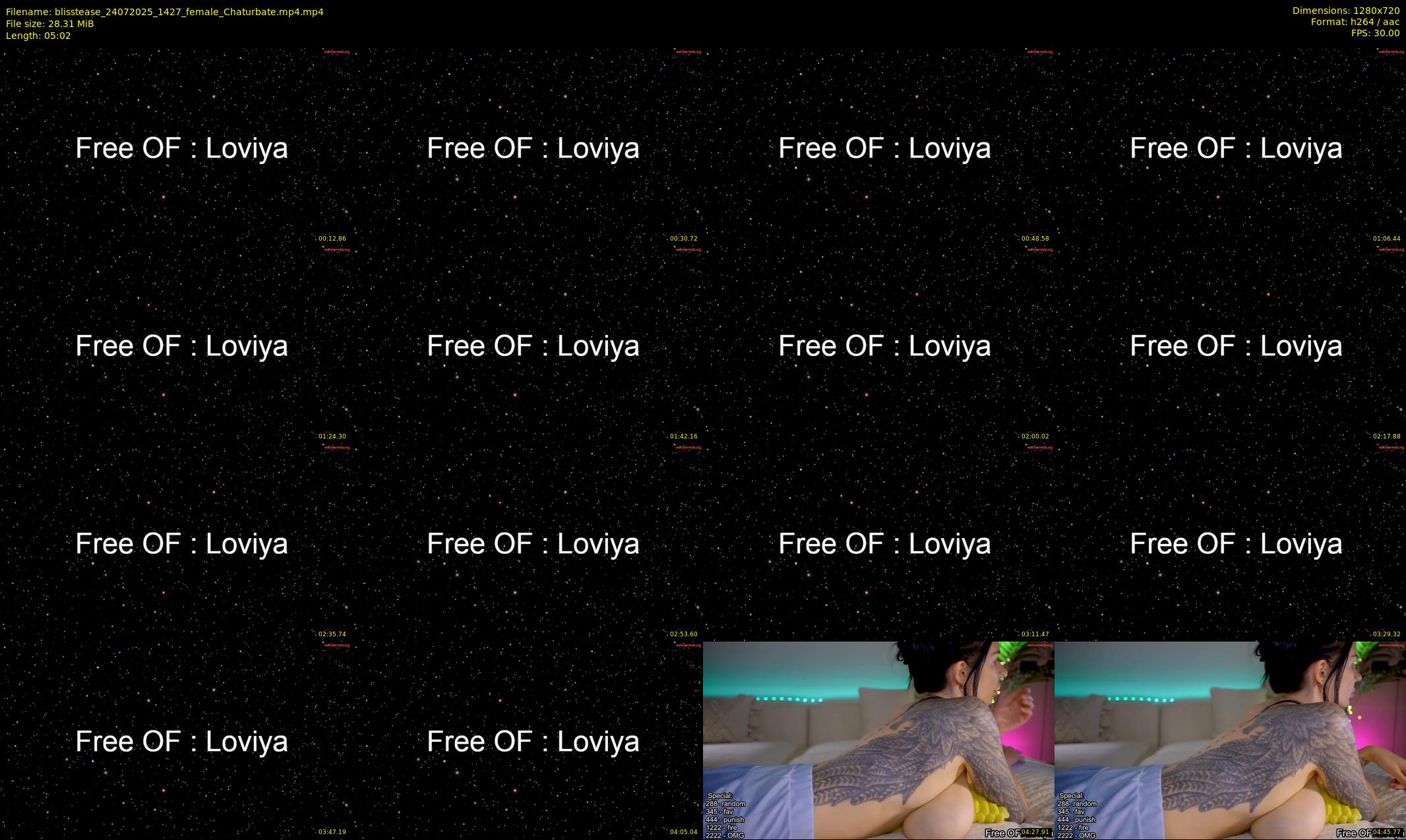 blisstease — 6 minute Chaturbate female cam show recording, 720p, Jul 24, 2025