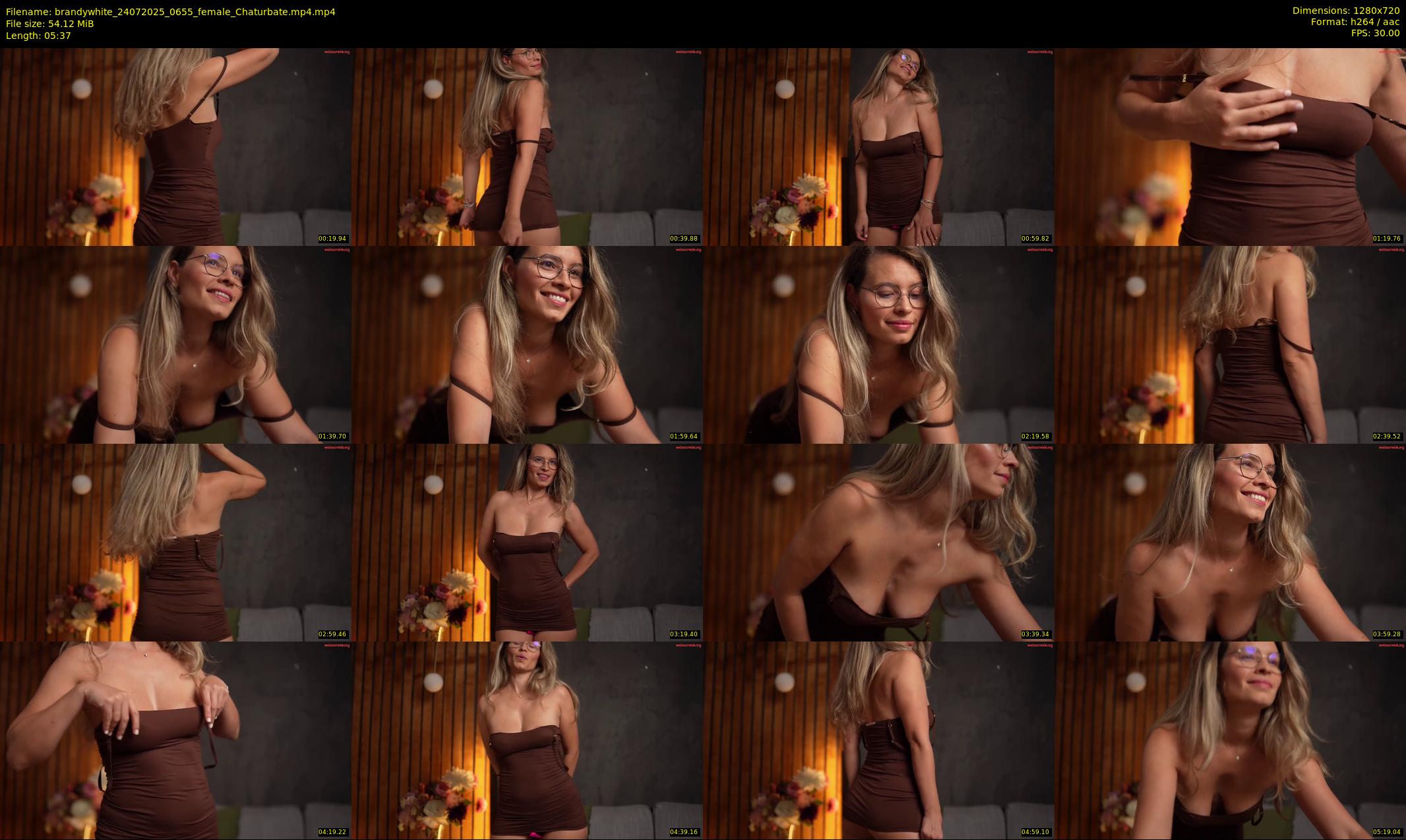 brandywhite — 6 minute Chaturbate female cam show recording, 720p, Jul 24, 2025