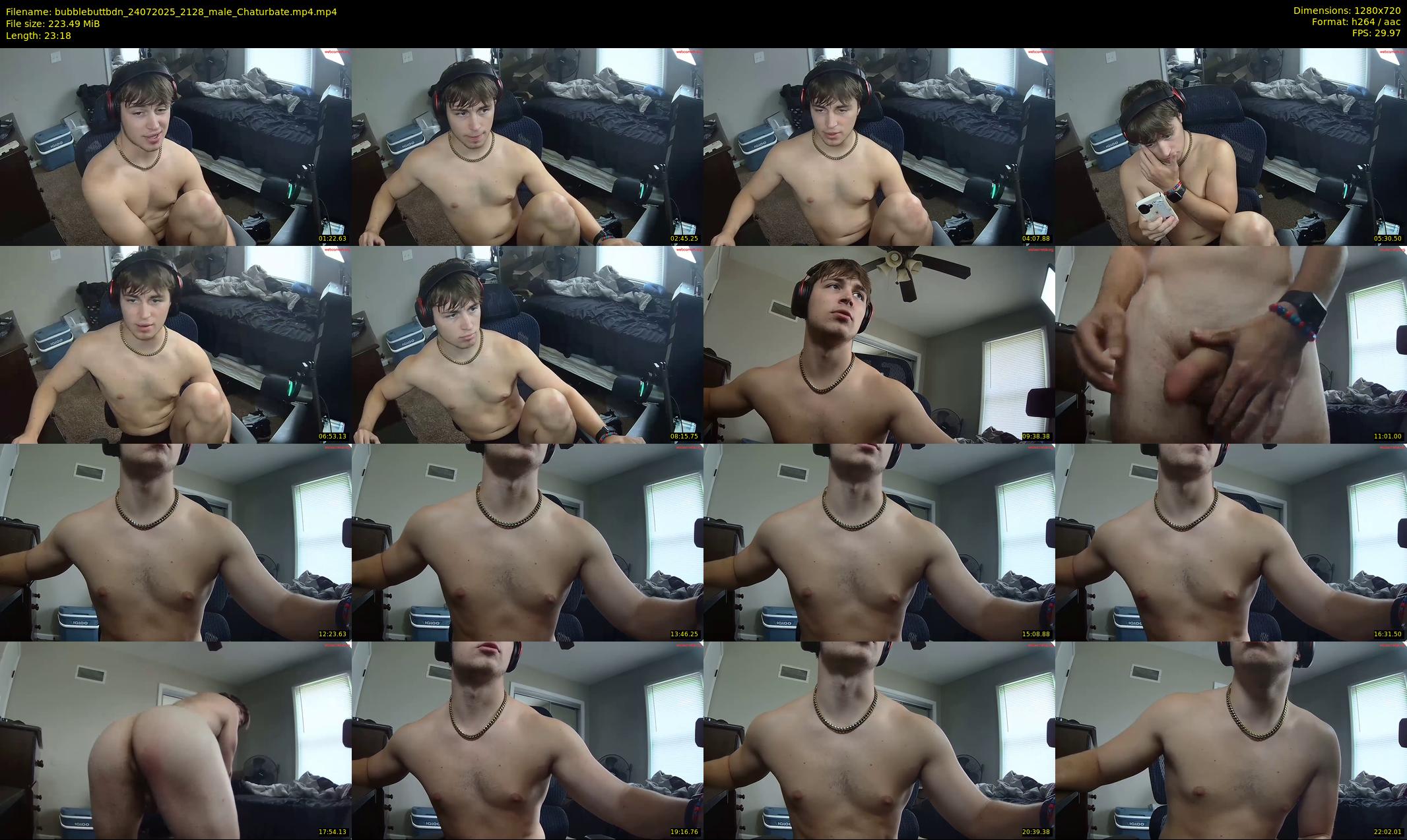 bubblebuttbdn — 24 minute Chaturbate male cam show recording, 720p, Jul 24, 2025