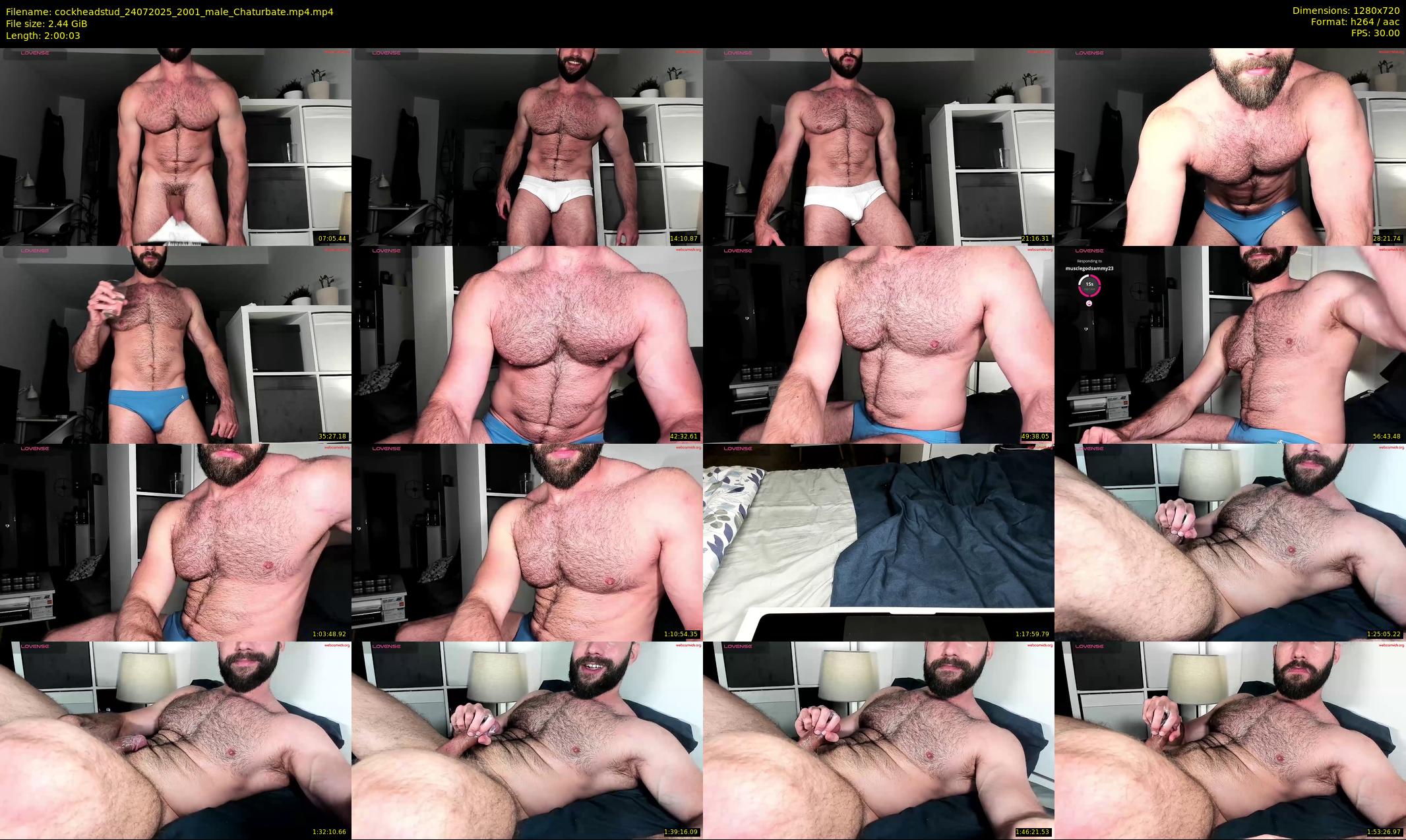 cockheadstud — 121 minute Chaturbate male cam show recording, 720p, Jul 24, 2025