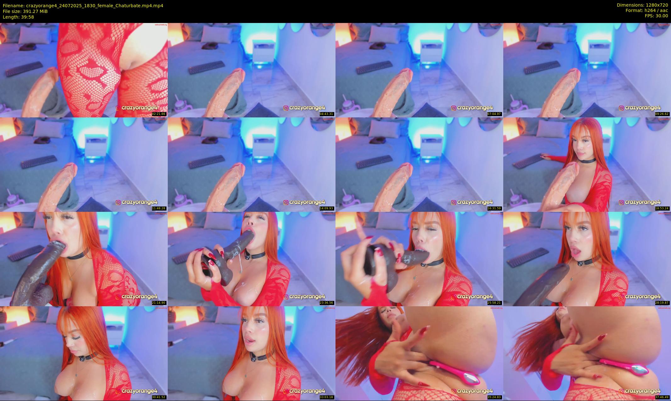 crazyorange4 — 40 minute Chaturbate female cam show recording, 720p, Jul 24, 2025