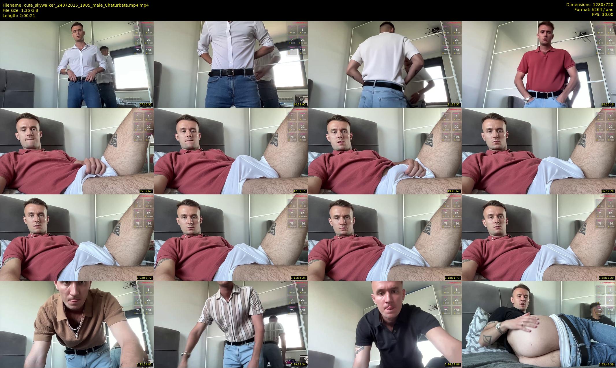 cute_skywalker — 121 minute Chaturbate male cam show recording, 720p, Jul 24, 2025