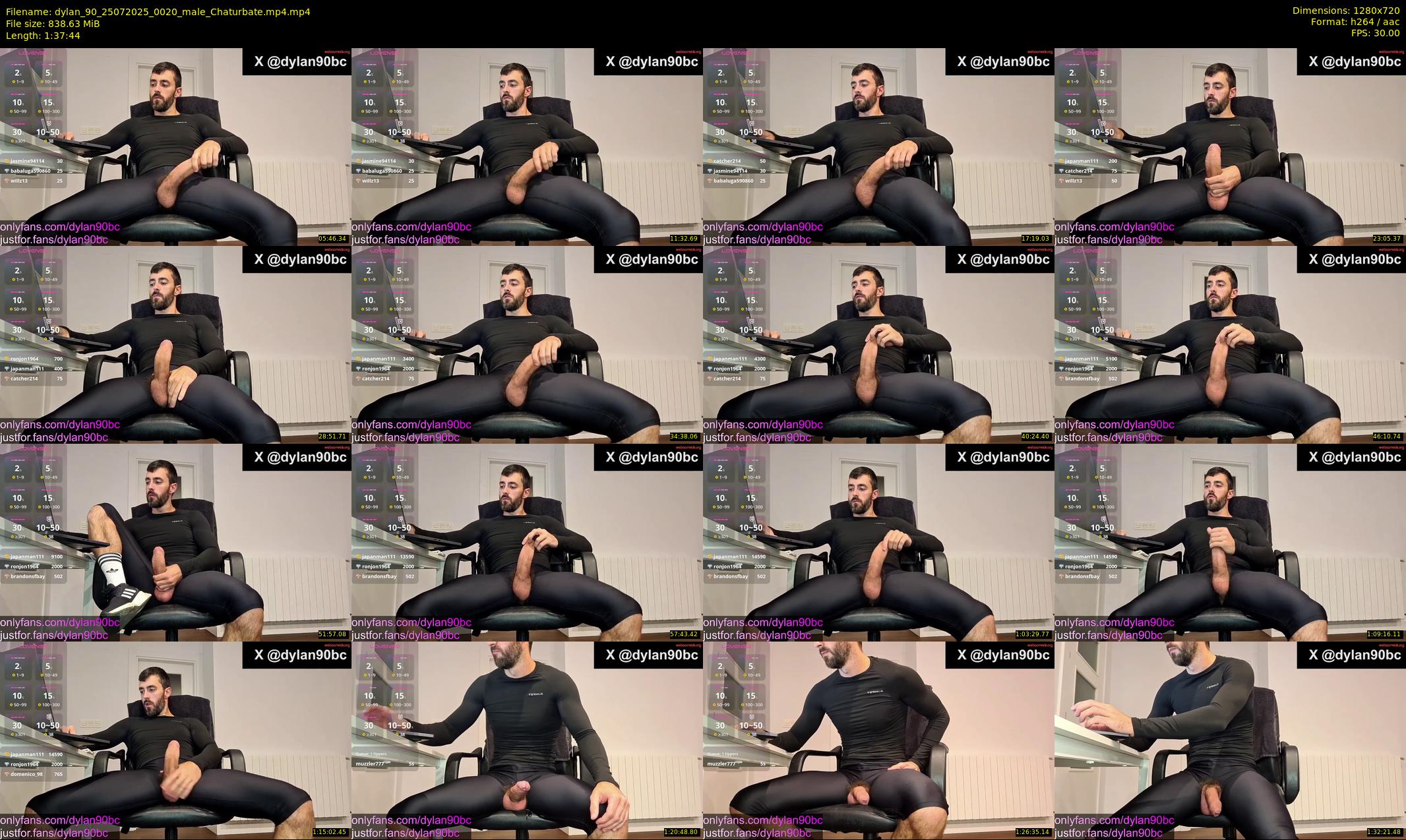dylan_90 — 98 minute Chaturbate male cam show recording, 720p, Jul 25, 2025
