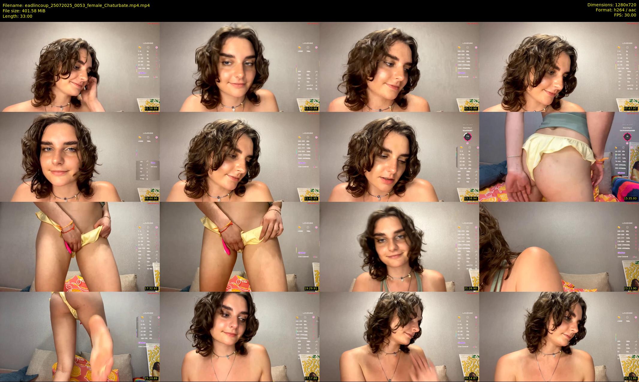 eadlincoup — 33 minute Chaturbate female cam show recording, 720p, Jul 25, 2025