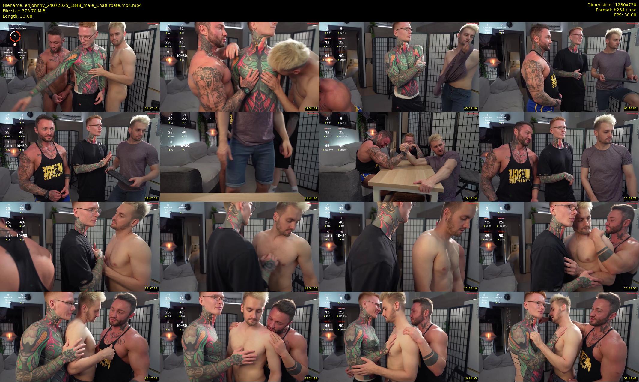 enjohnny — 34 minute Chaturbate male cam show recording, 720p, Jul 24, 2025
