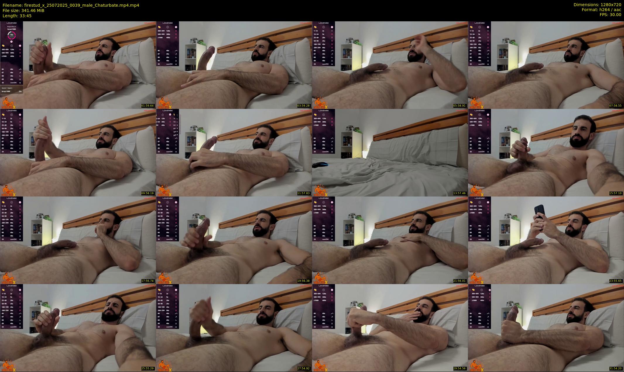 firestud_x — 34 minute Chaturbate male cam show recording, 720p, Jul 25, 2025