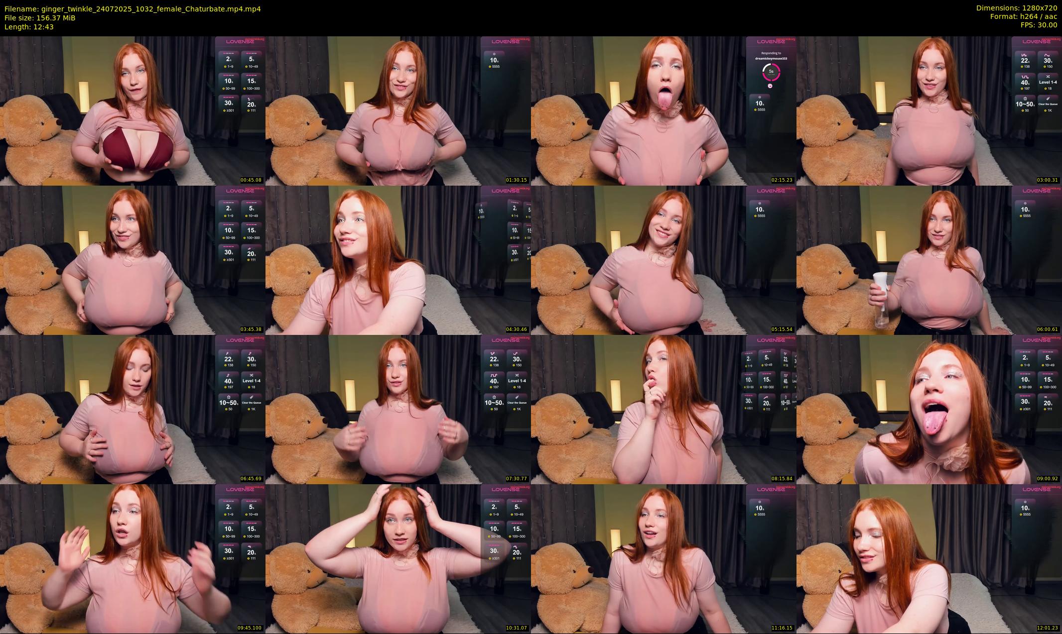 ginger_twinkle — 13 minute Chaturbate female cam show recording, 720p, Jul 24, 2025