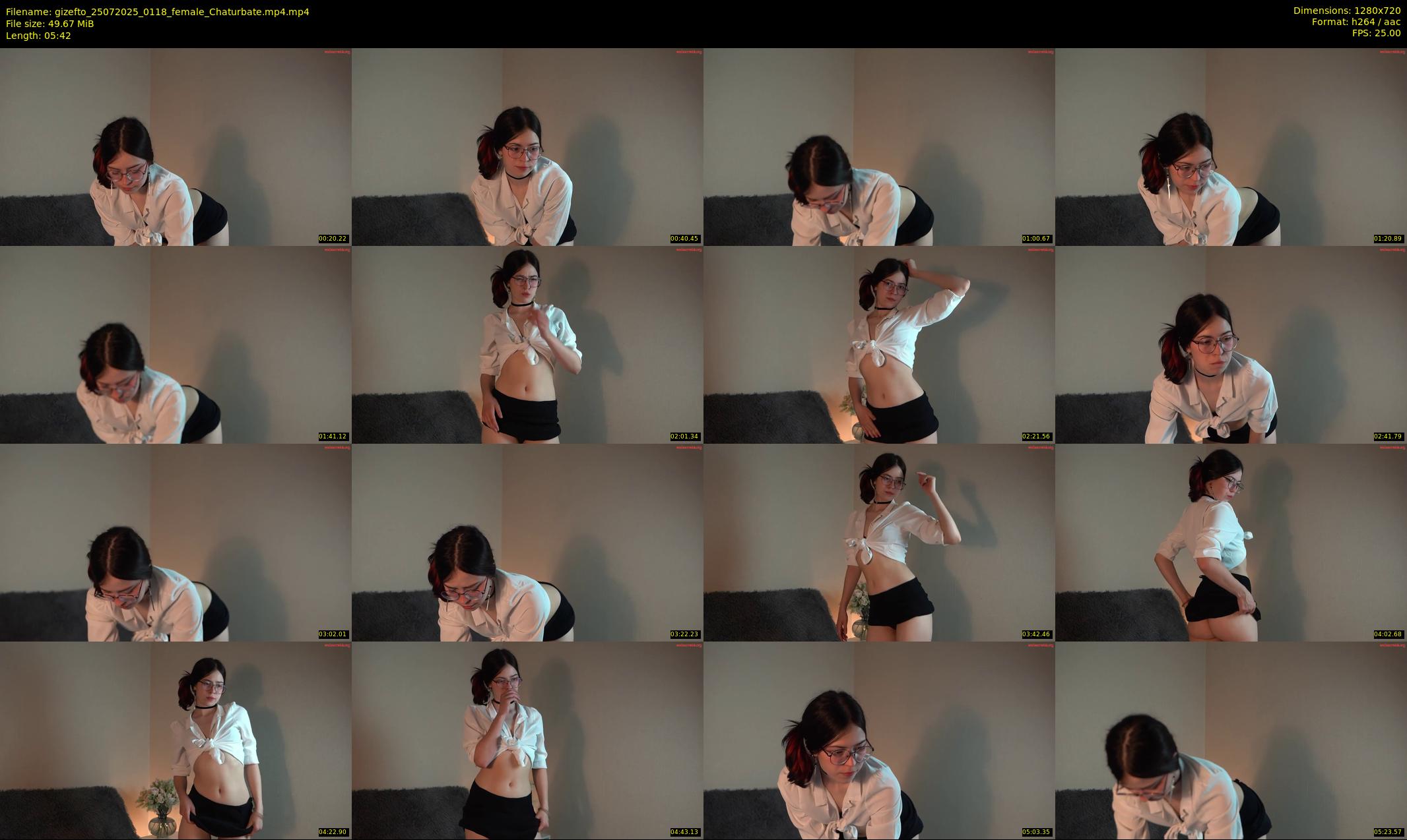 gizefto — 6 minute Chaturbate female cam show recording, 720p, Jul 25, 2025