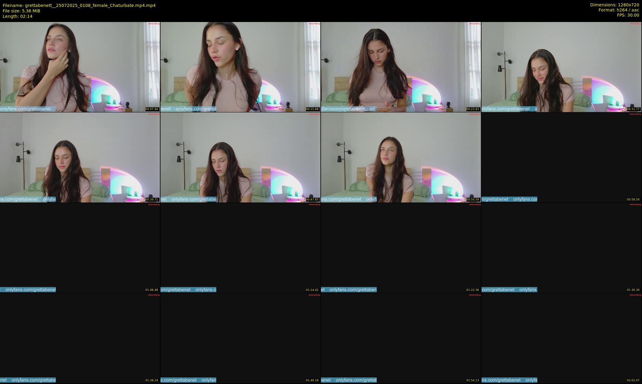 grettabenett_ — 3 minute Chaturbate female cam show recording, 720p, Jul 25, 2025