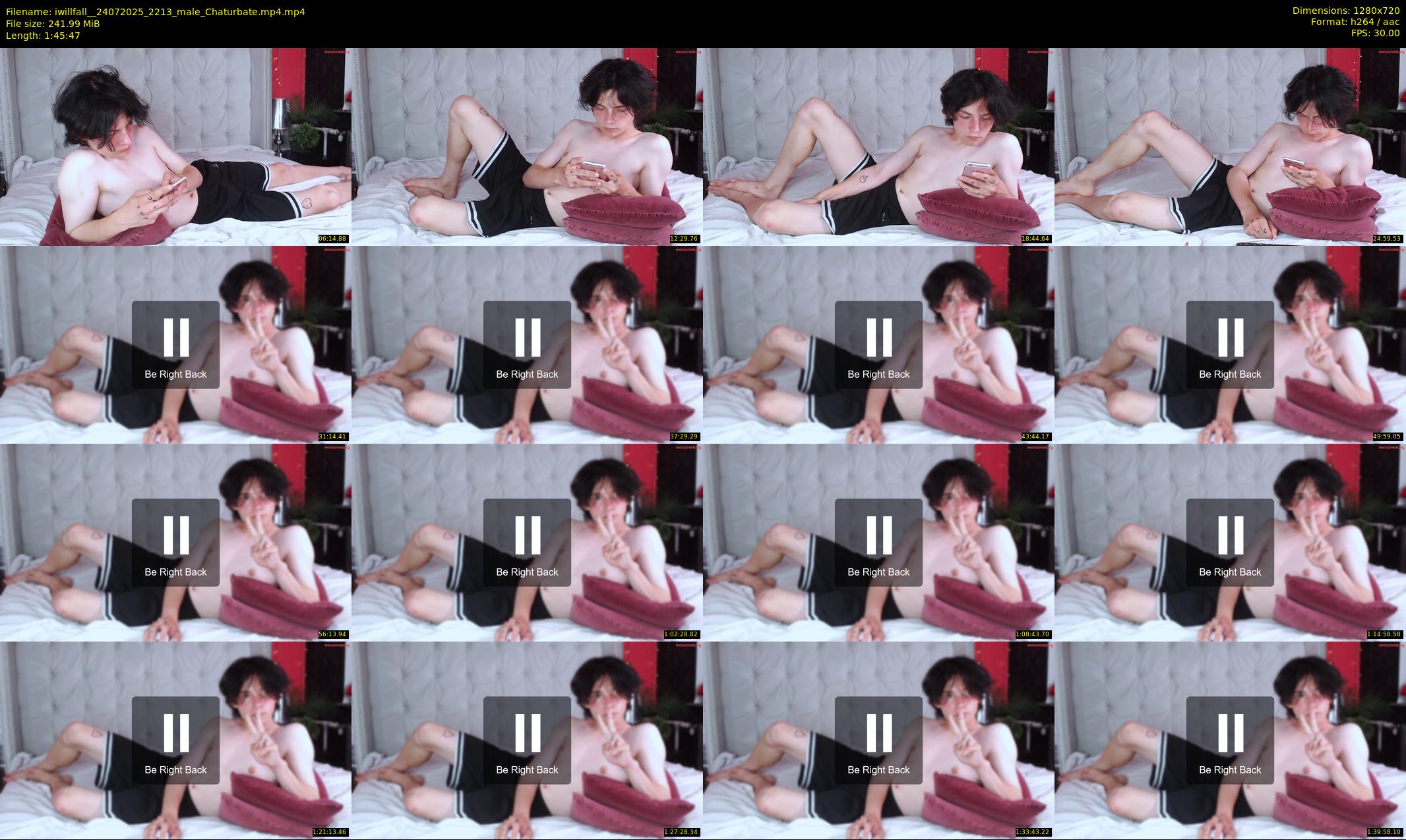 iwillfall_ — 106 minute Chaturbate male cam show recording, 720p, Jul 24, 2025