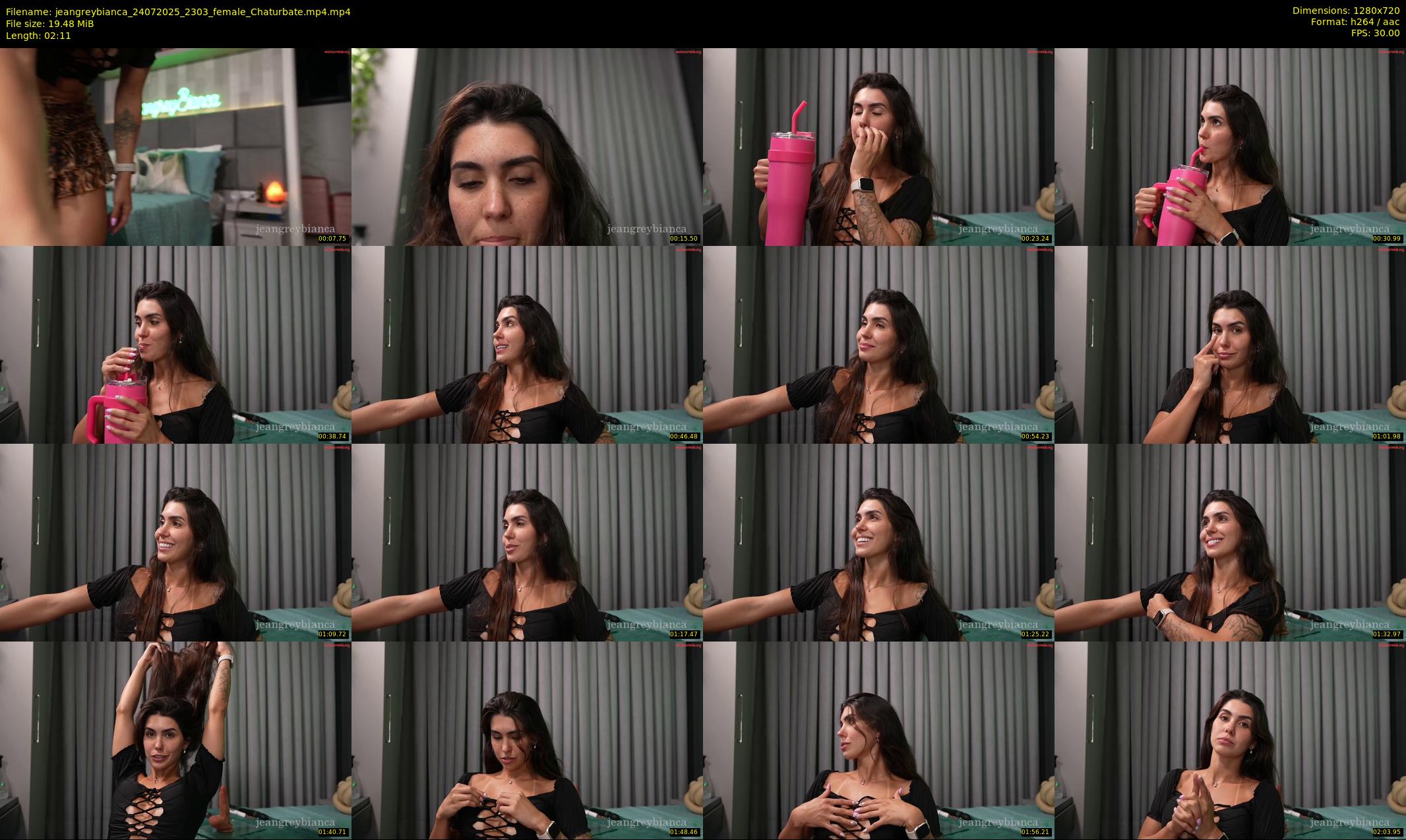 jeangreybianca — 3 minute Chaturbate female cam show recording, 720p, Jul 24, 2025