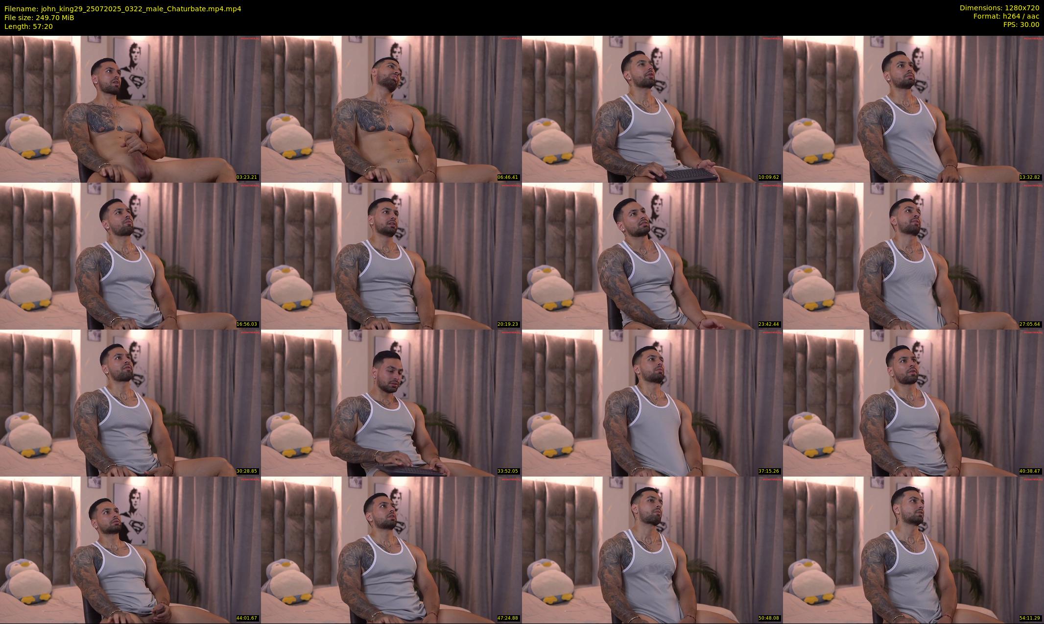 john_king29 — 58 minute Chaturbate male cam show recording, 720p, Jul 25, 2025