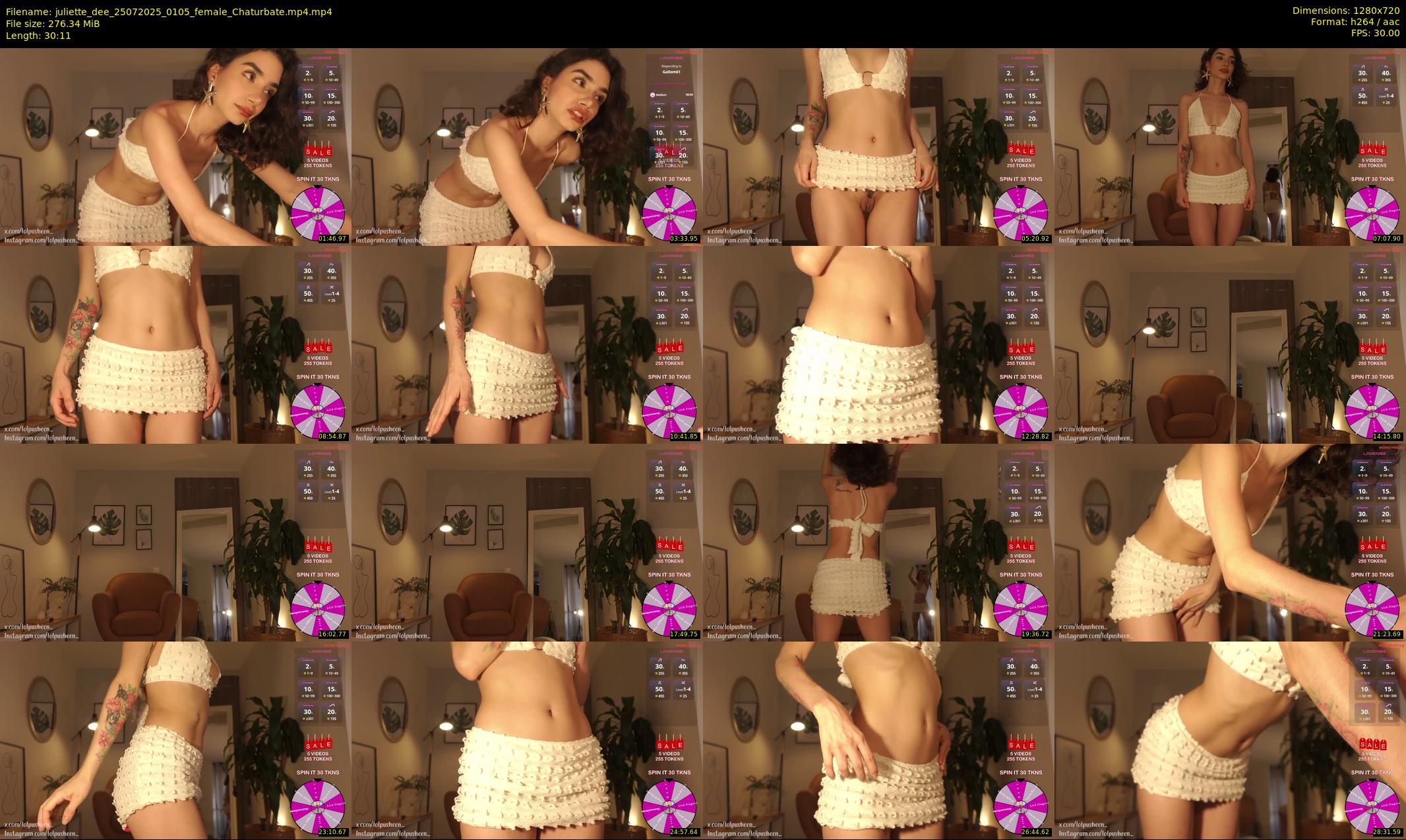 juliette_dee — 31 minute Chaturbate female cam show recording, 720p, Jul 25, 2025