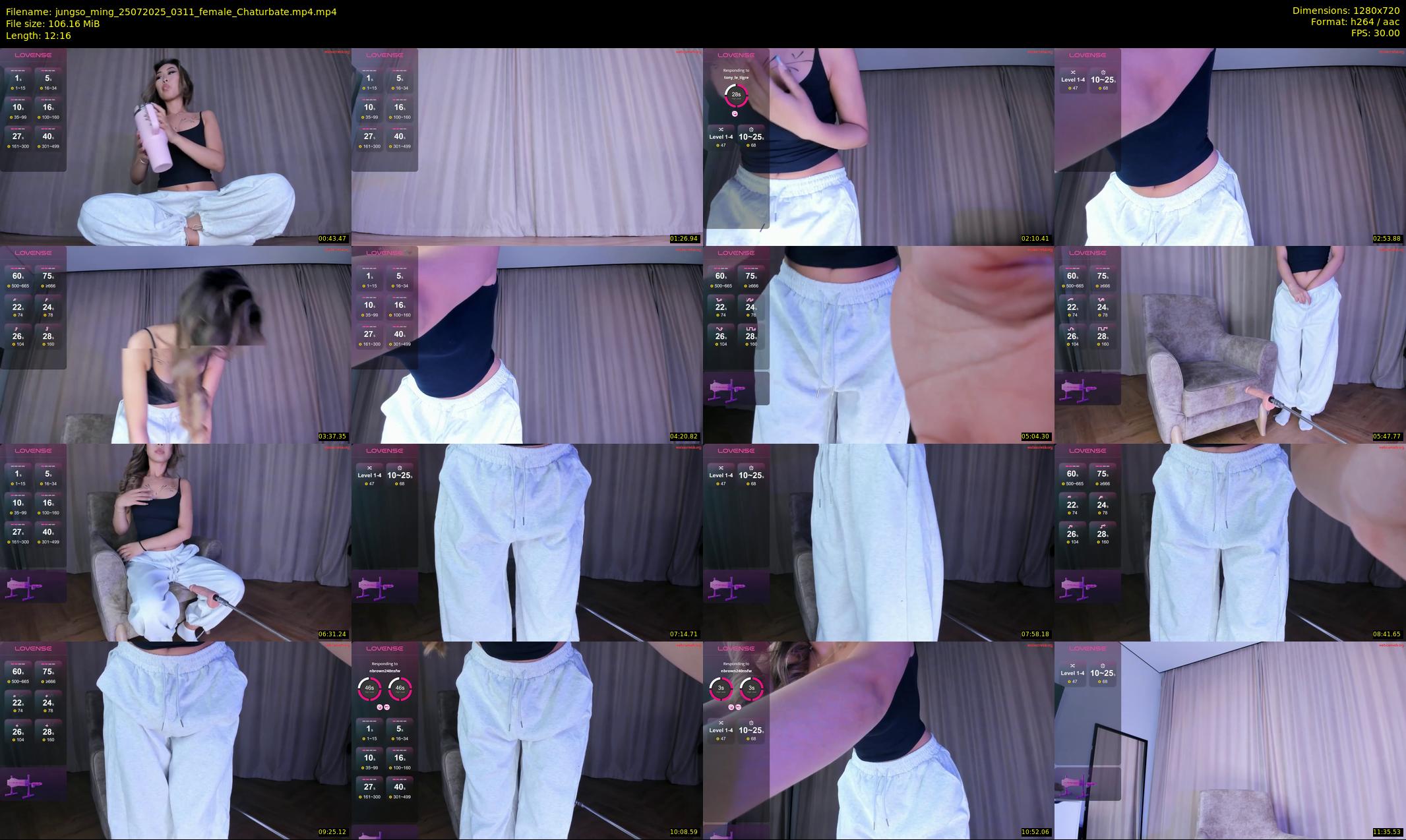jungso_ming — 13 minute Chaturbate female cam show recording, 720p, Jul 25, 2025