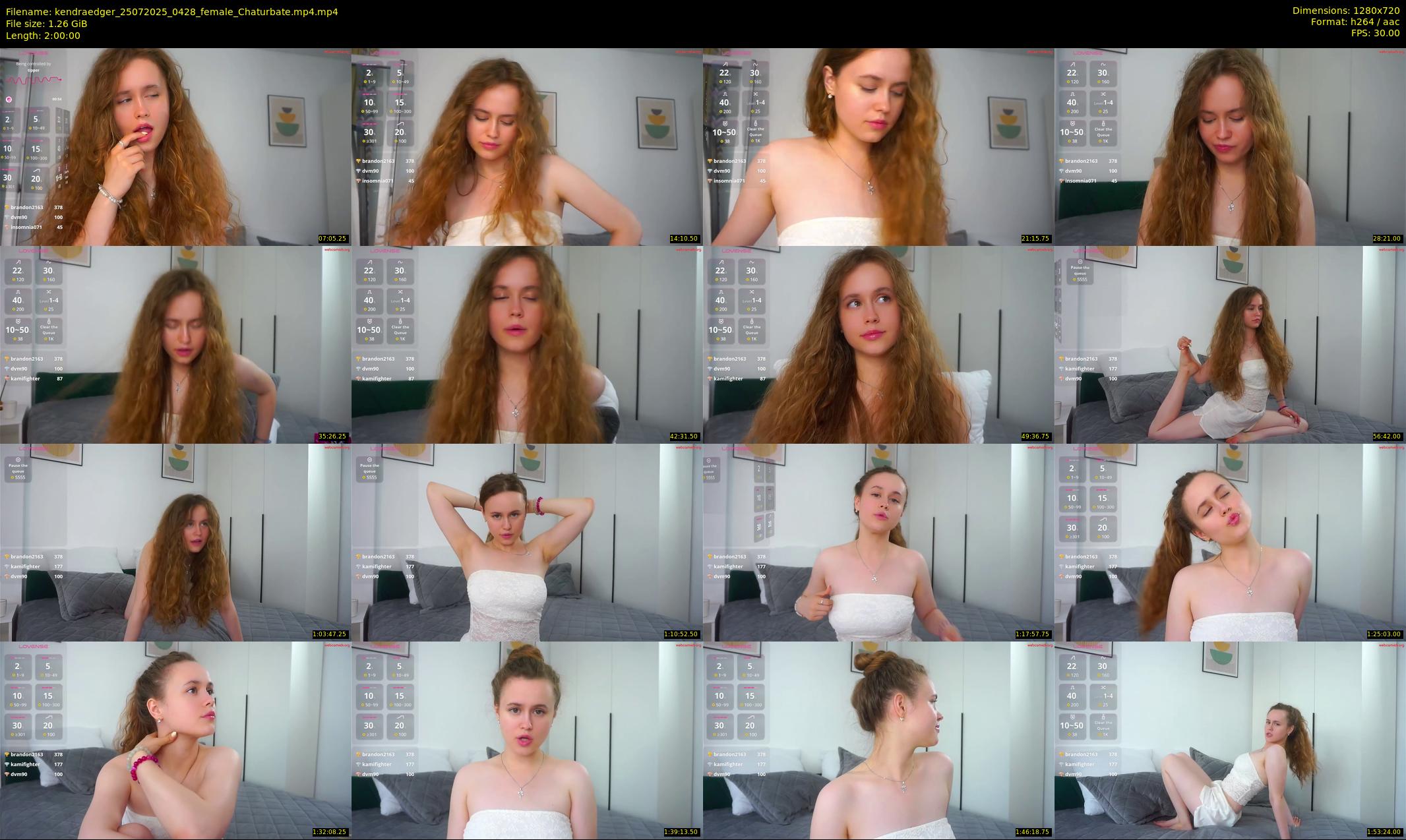 kendraedger — 120 minute Chaturbate female cam show recording, 720p, Jul 25, 2025