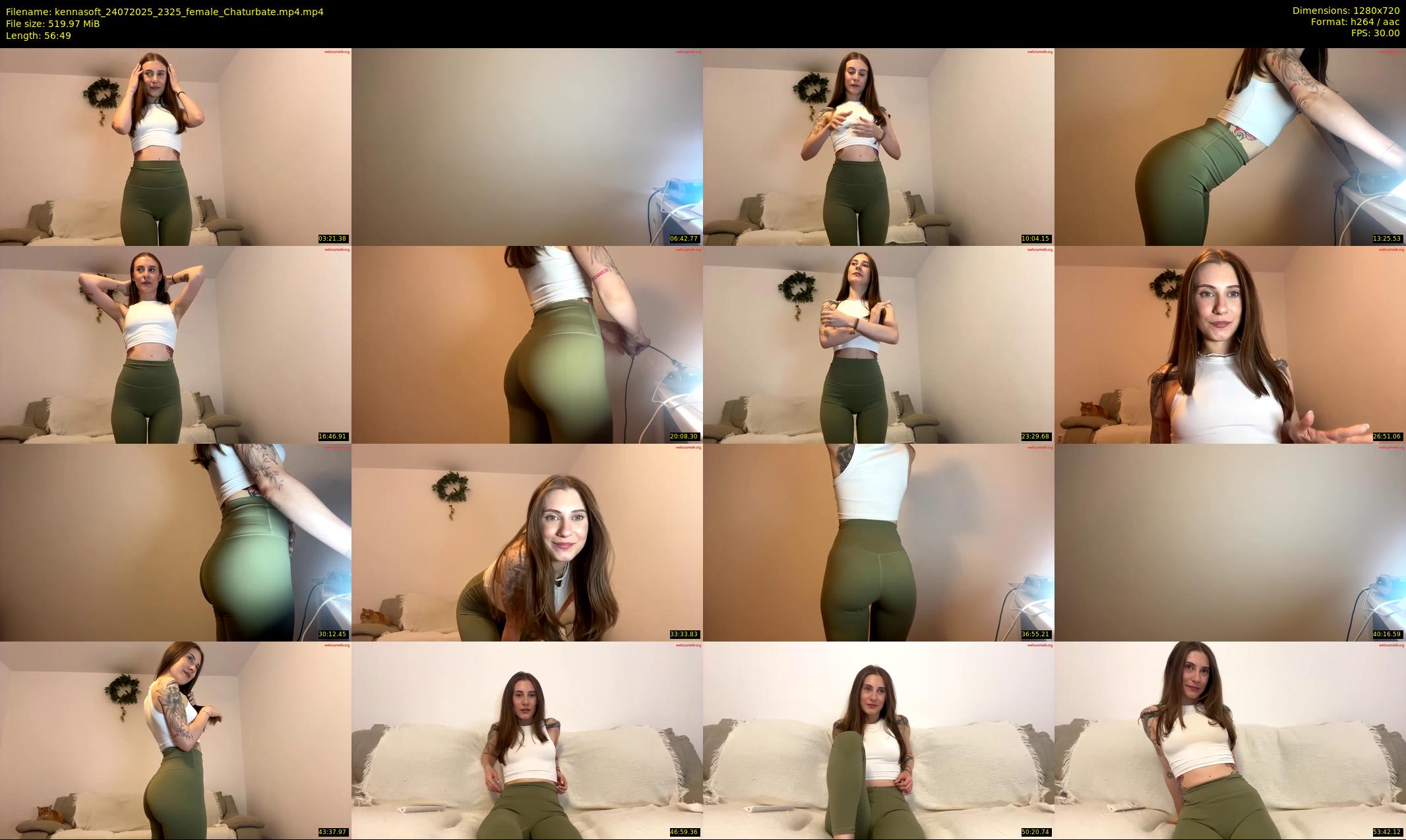 kennasoft — 57 minute Chaturbate female cam show recording, 720p, Jul 24, 2025