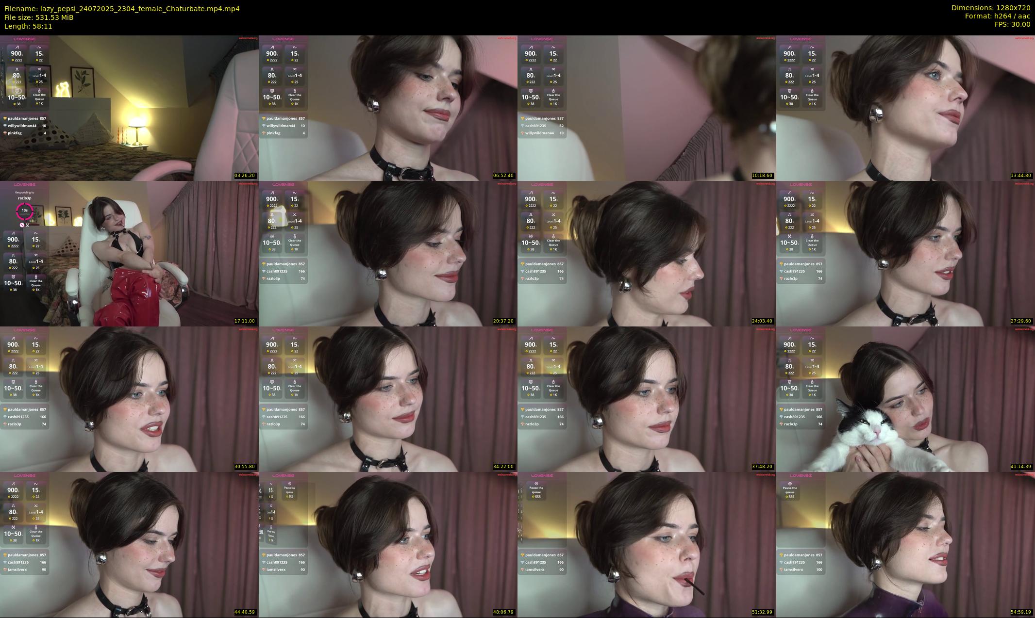 lazy_pepsi — 59 minute Chaturbate female cam show recording, 720p, Jul 24, 2025