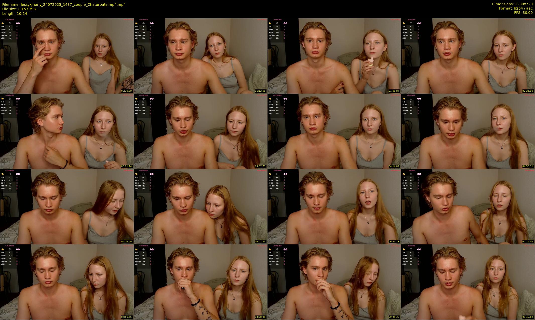 lessyxjhony — 11 minute Chaturbate couple cam show recording, 720p, Jul 24, 2025