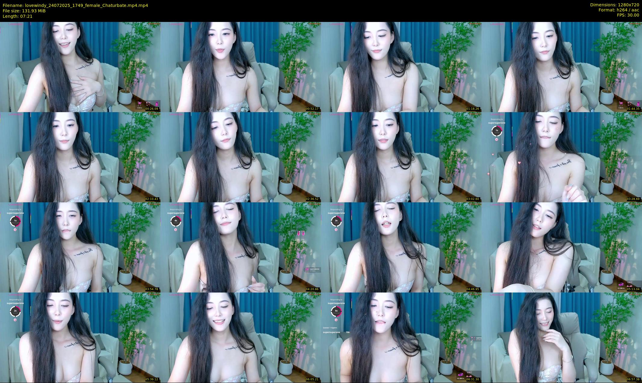 lovewindy — 8 minute Chaturbate female cam show recording, 720p, Jul 24, 2025