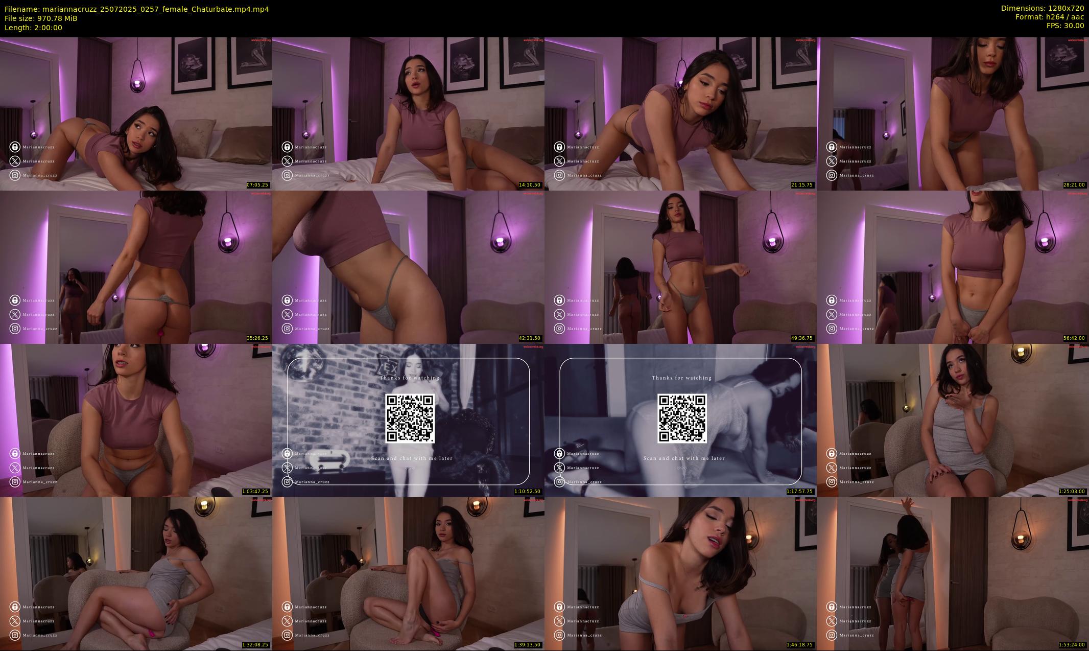 mariannacruzz — 120 minute Chaturbate female cam show recording, 720p, Jul 25, 2025