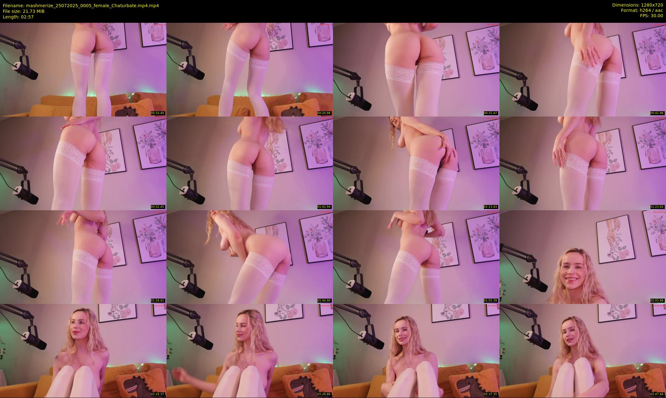 mashmerize — 3 minute Chaturbate female cam show recording, 720p, Jul 25, 2025