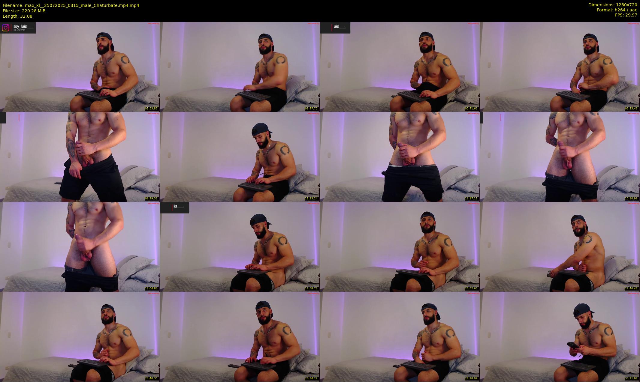 max_xl_ — 33 minute Chaturbate male cam show recording, 720p, Jul 25, 2025